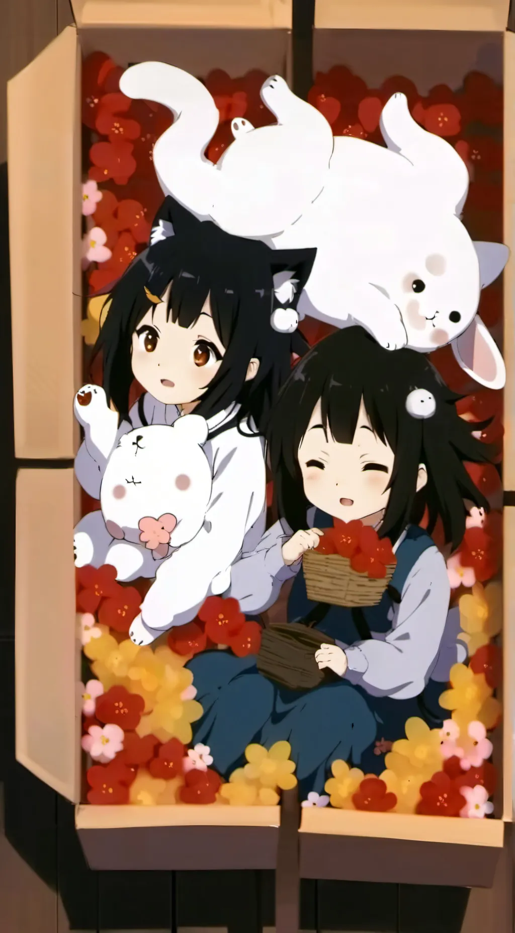 ai character: Mika and Mill background