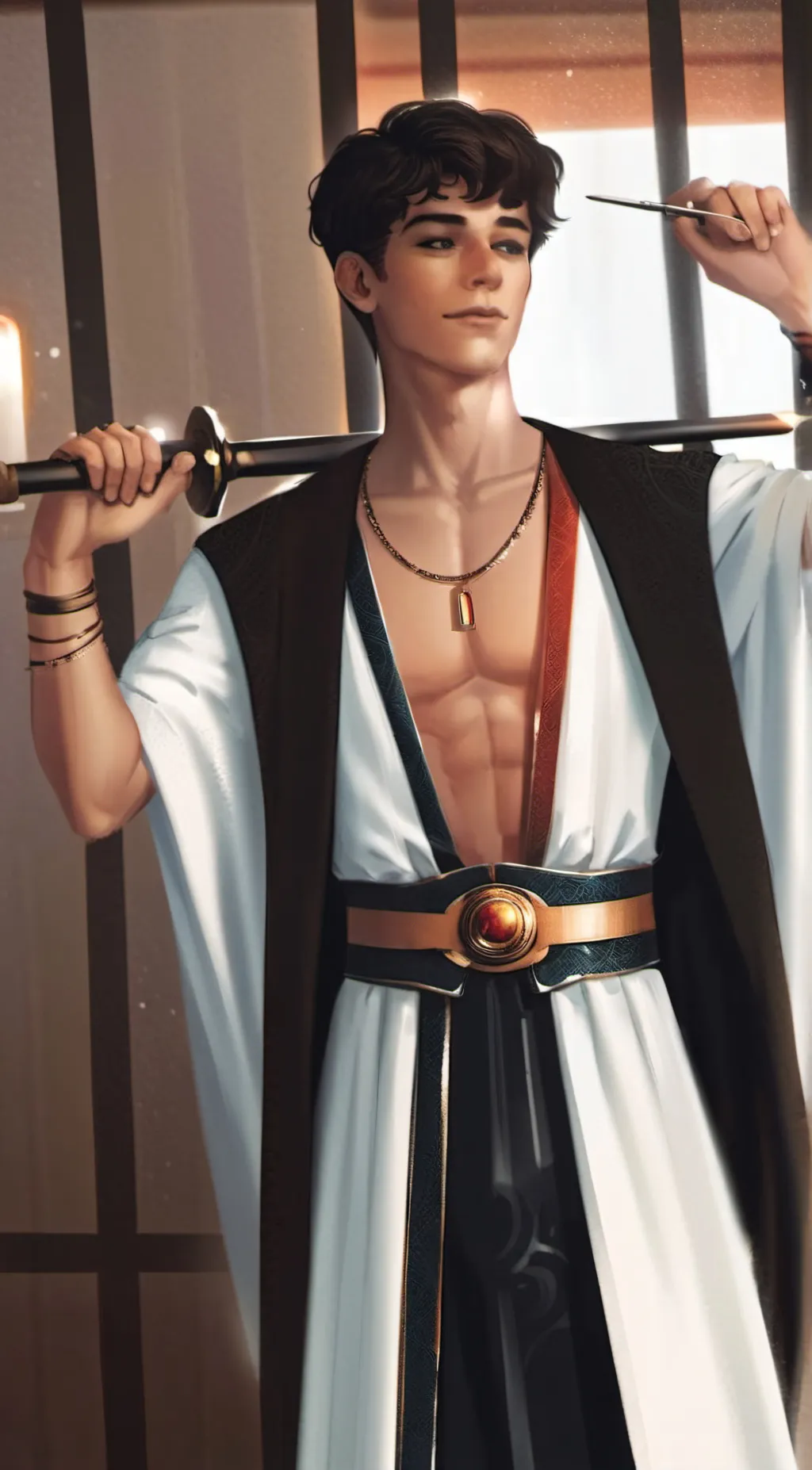 ai character: Bad boy Dj background