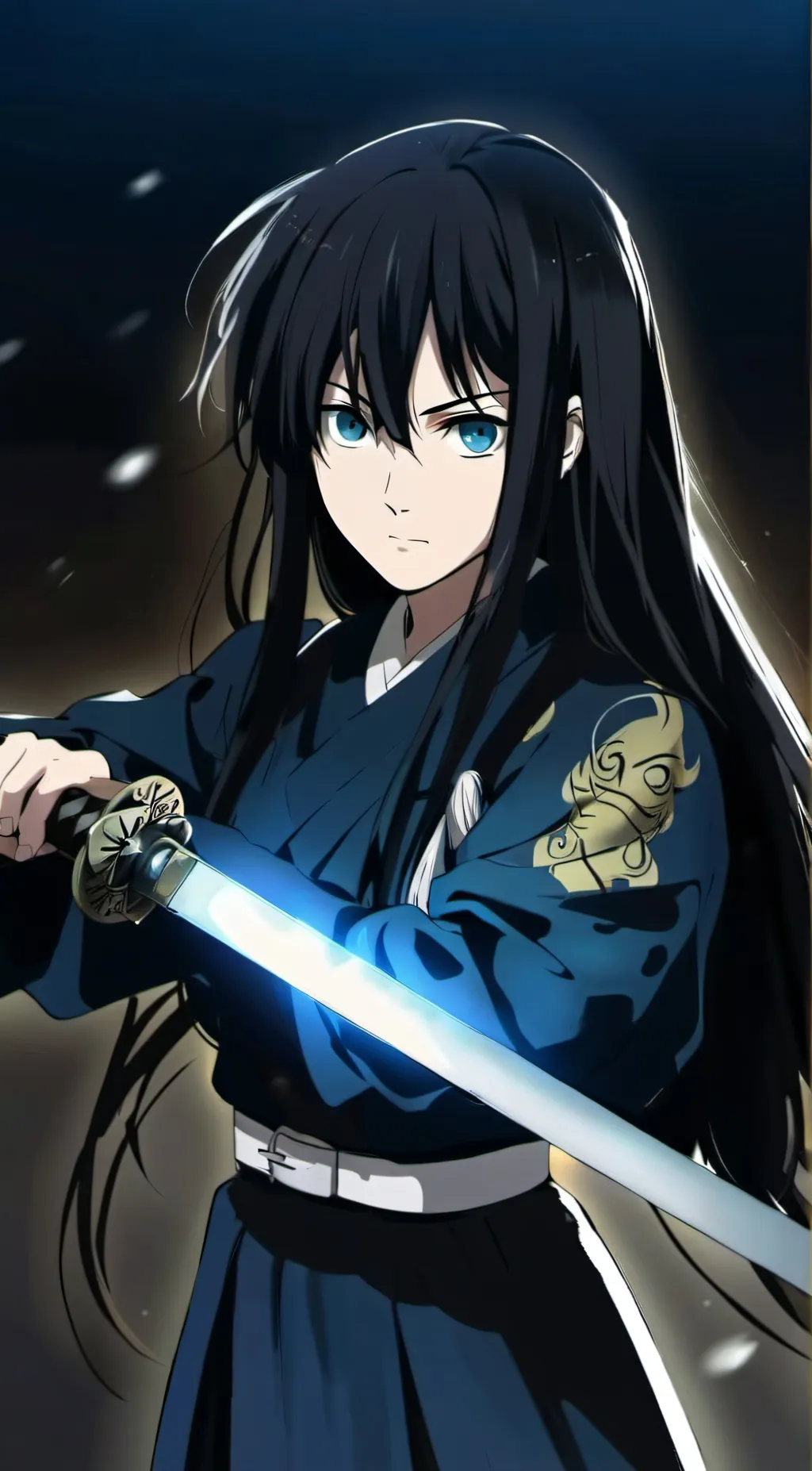 ai character: Demon Slayer Death background
