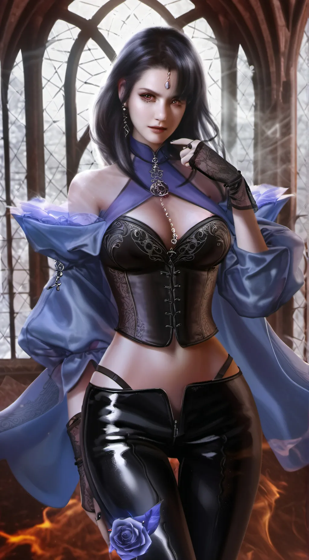 ai character: All girl world background