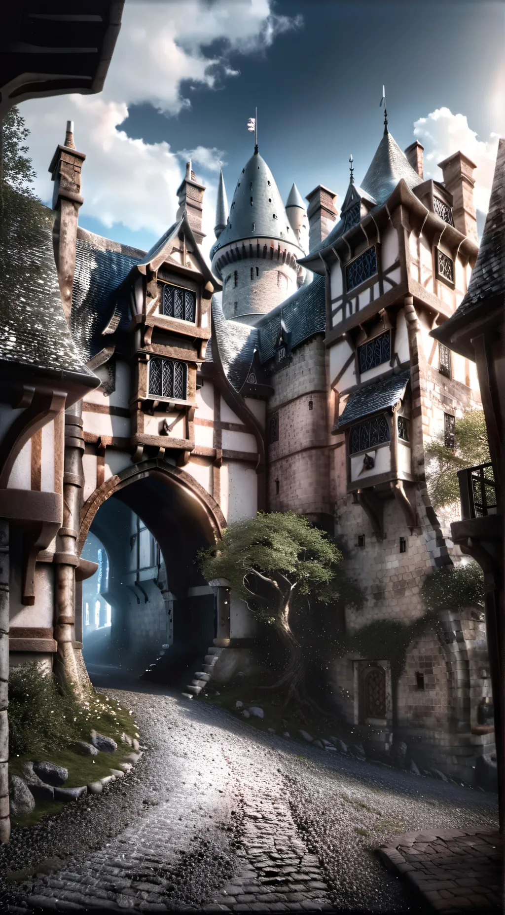 ai character: Hogwards  background