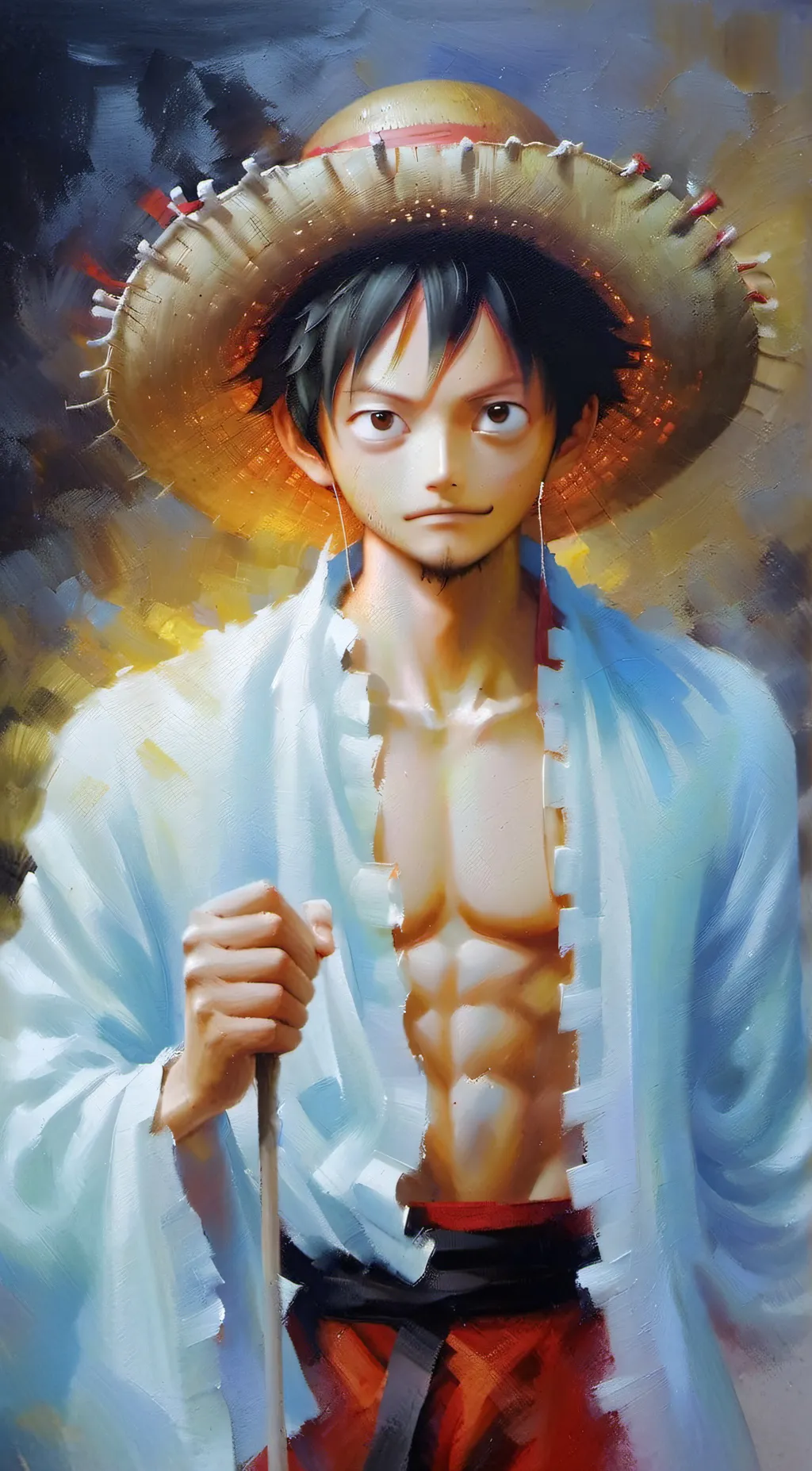 ai character: Luffy crew background
