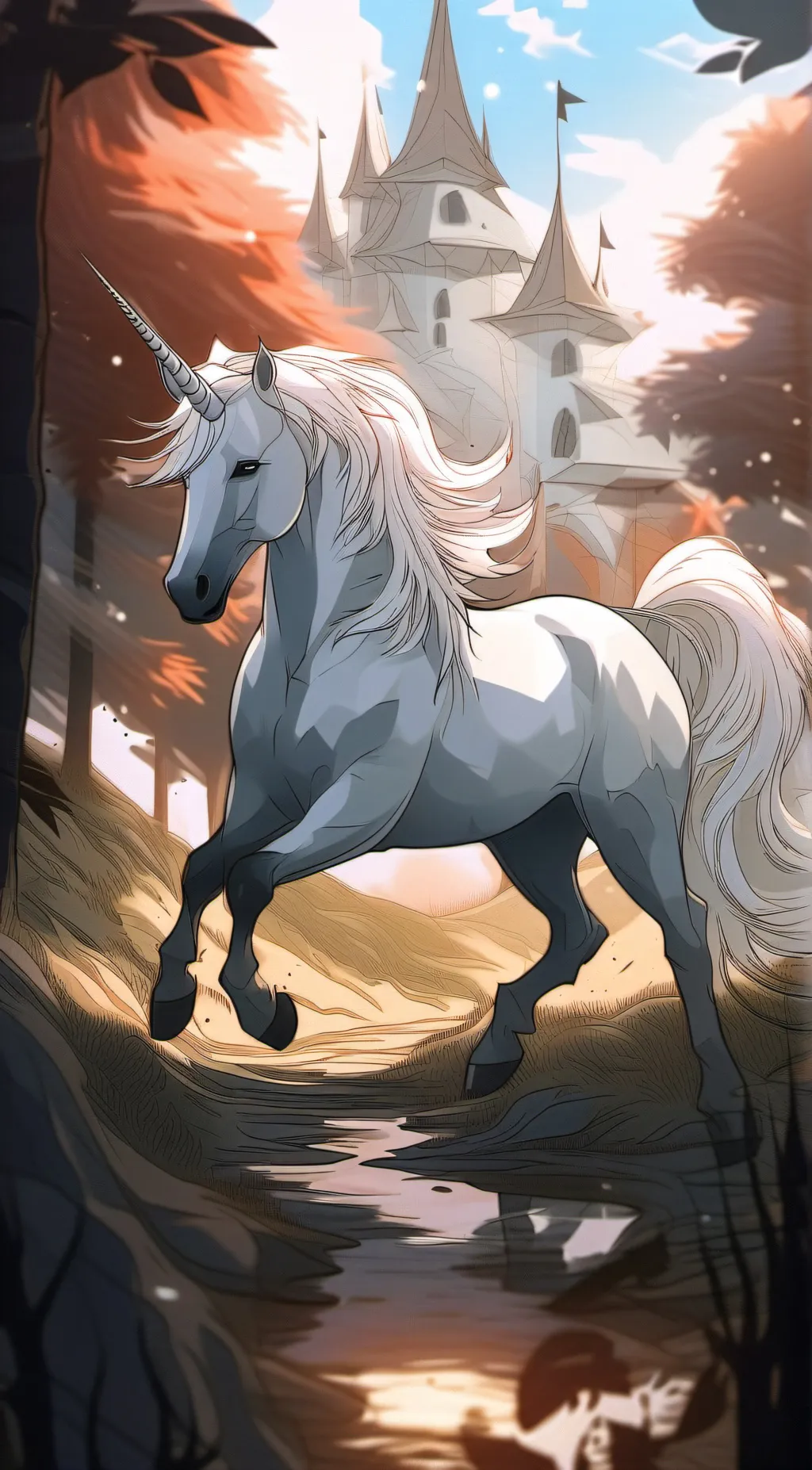 ai character: Unicorn world background