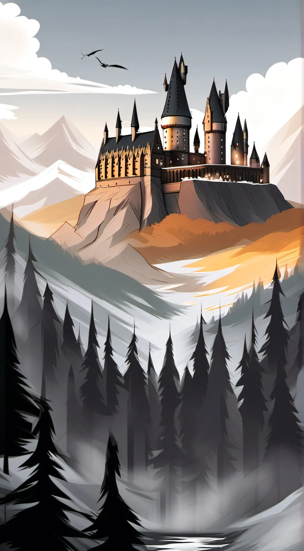 ai character: Hogwarts background