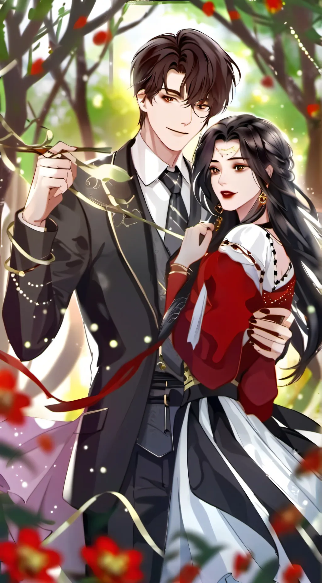 ai character: 何咒 background