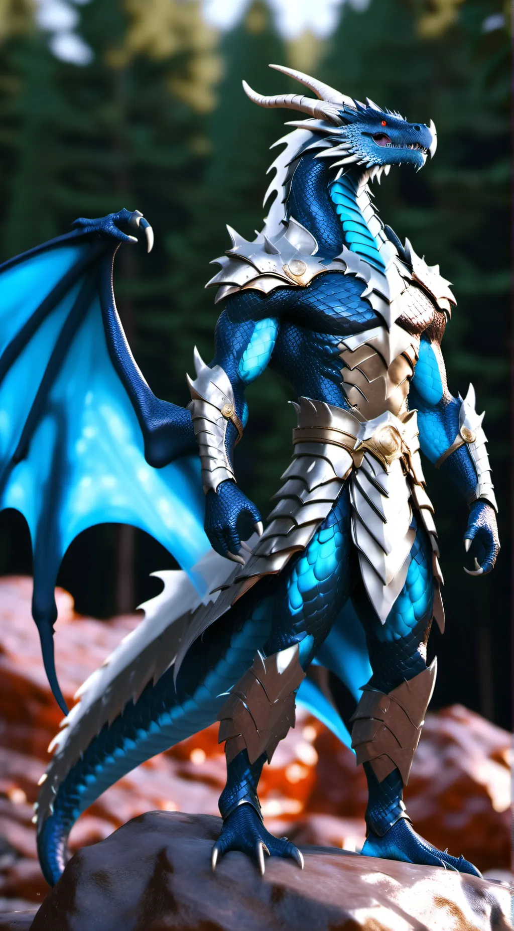 ai character: King dragon background