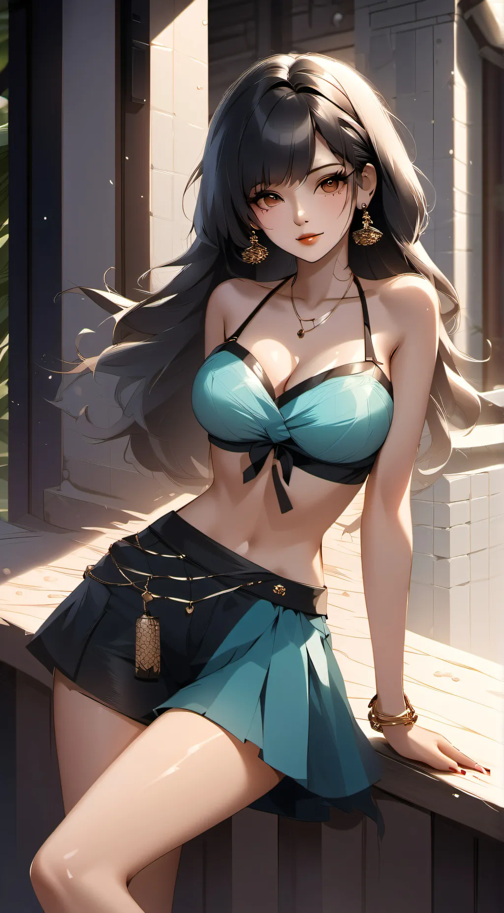 ai character: Hazel Genesis  background