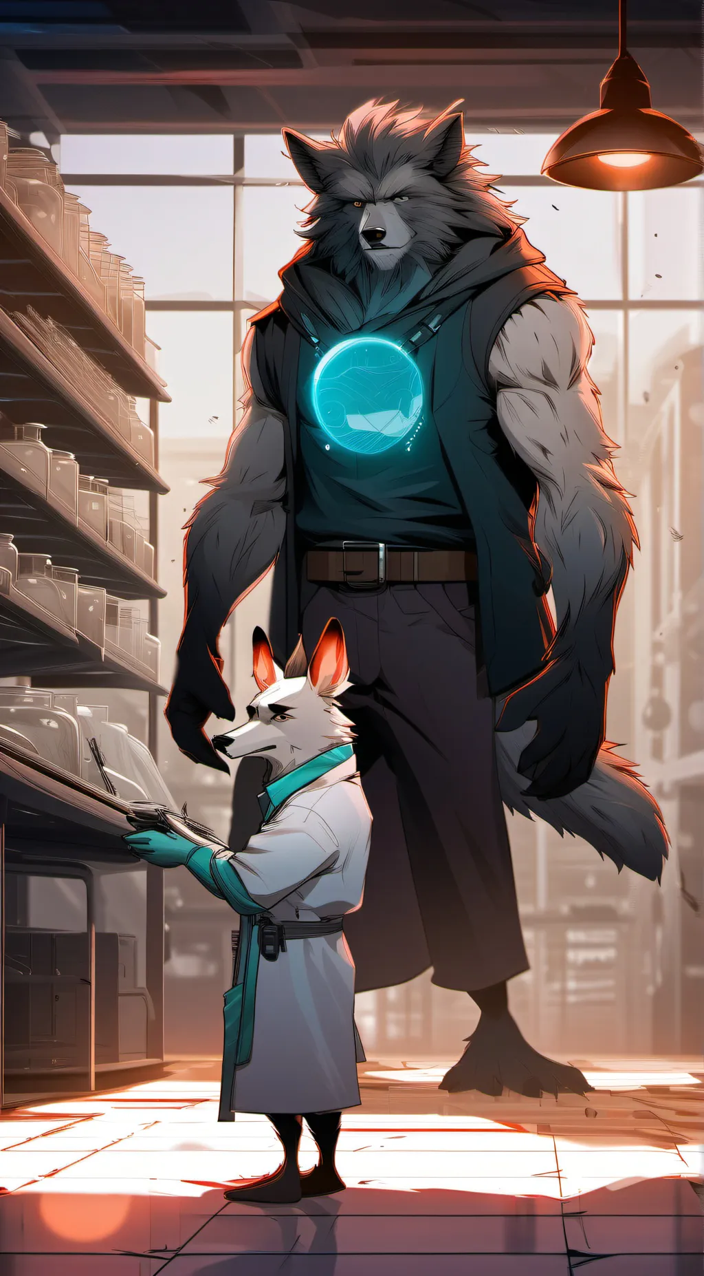 ai character: Furry experiment background