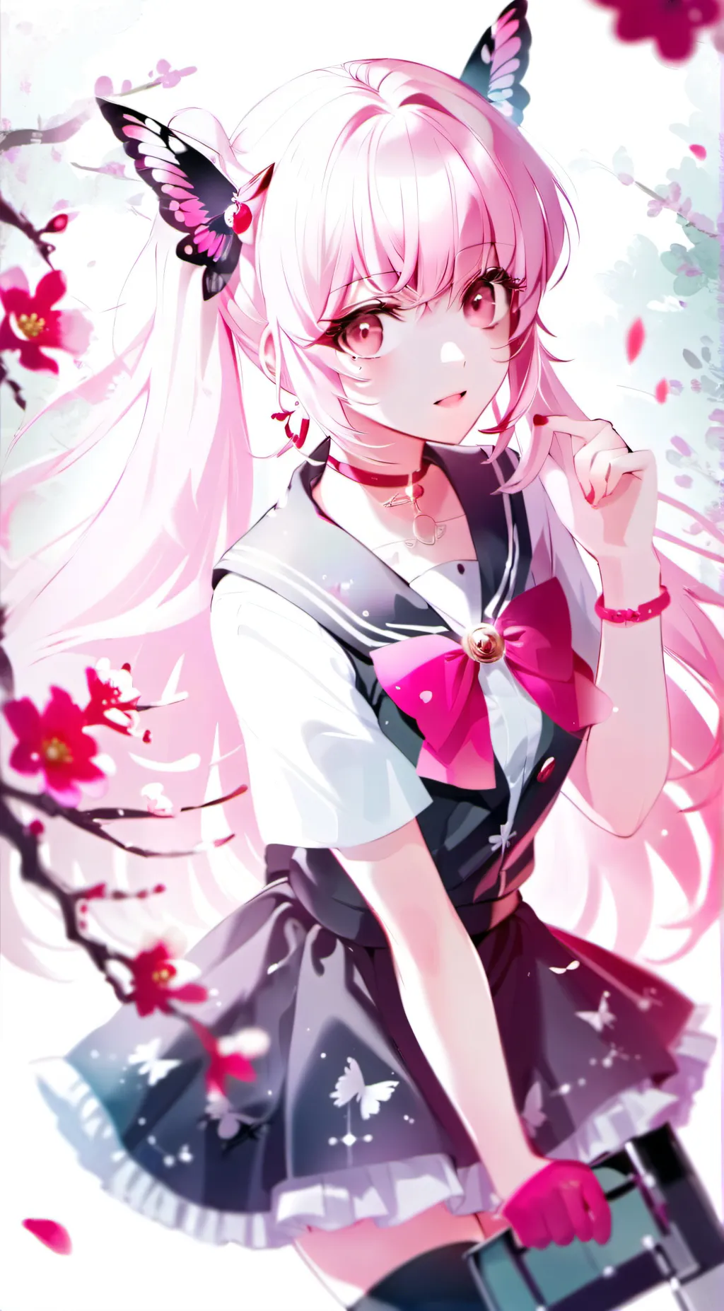 ai character: Sakura Haruno  background