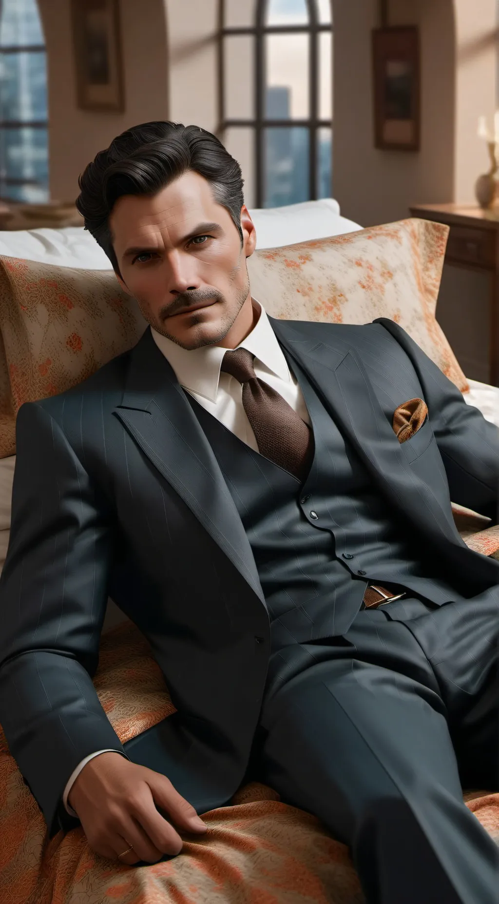 ai character: Bruce Wayne  background