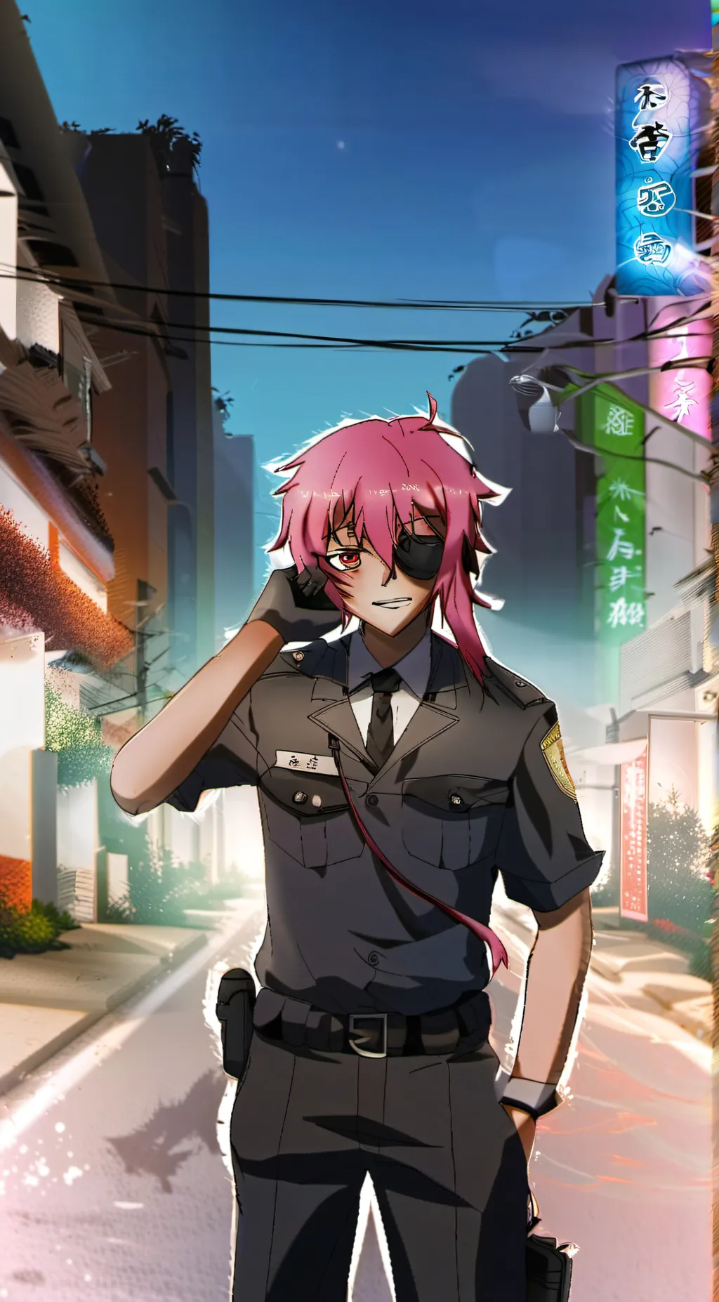 ai character: Officer Yuno Gasai background