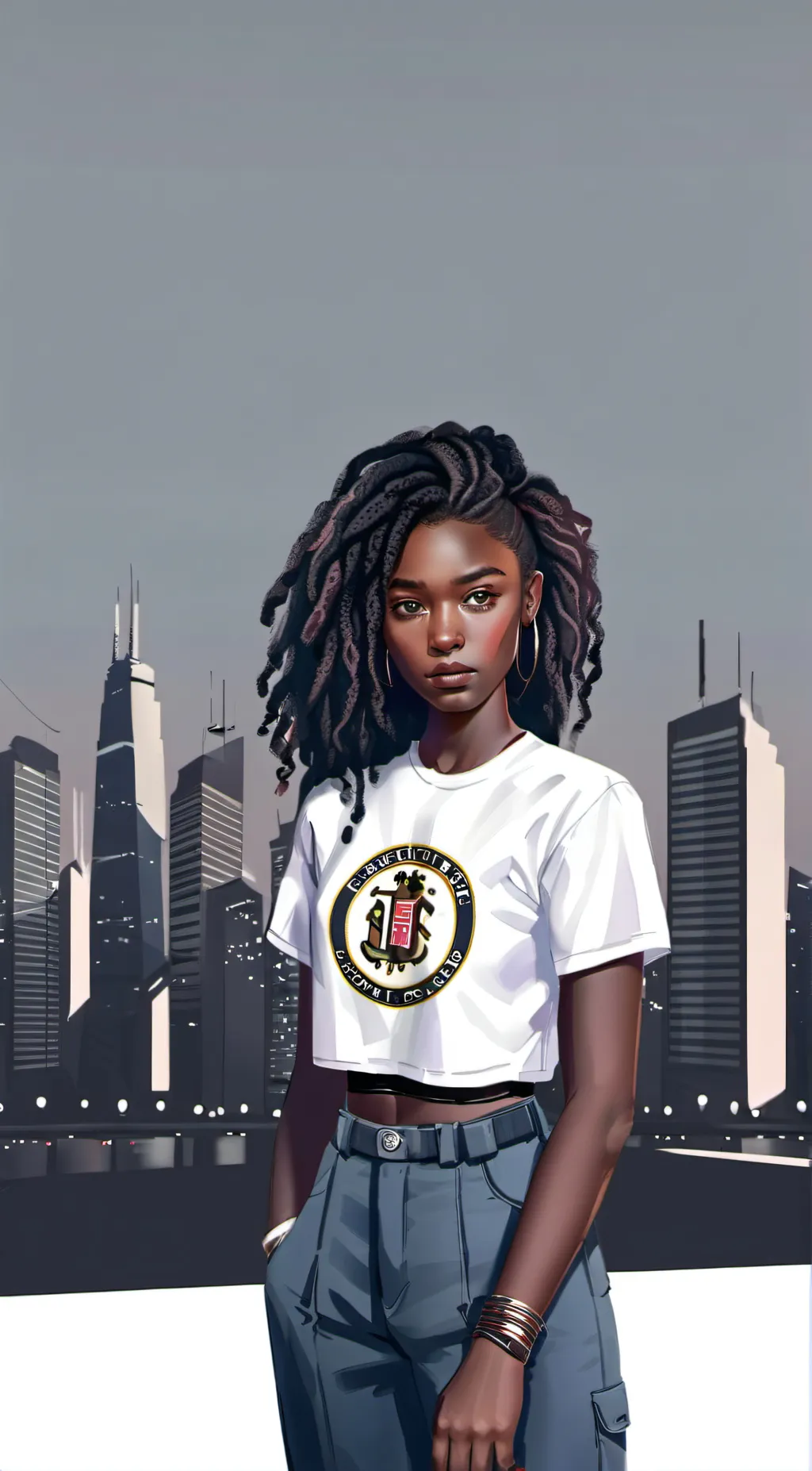 ai character: Jada  background