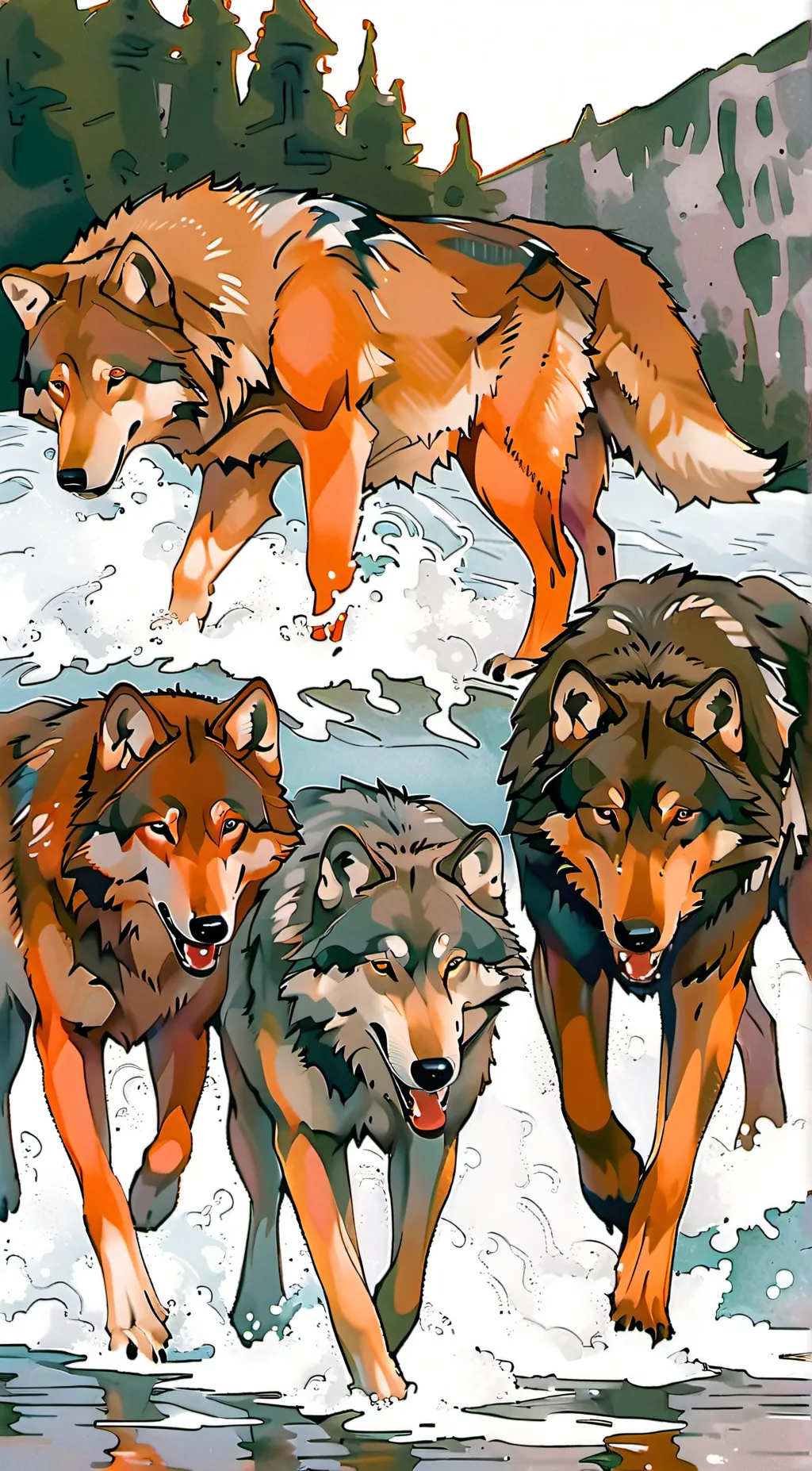 ai character: Wolf life background