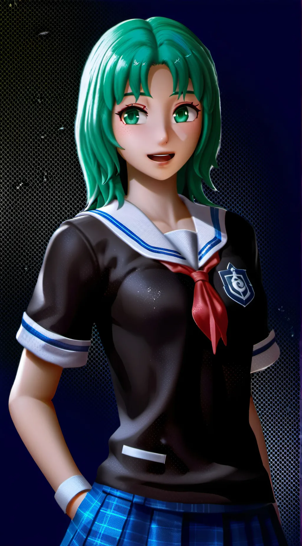ai character: Midori background