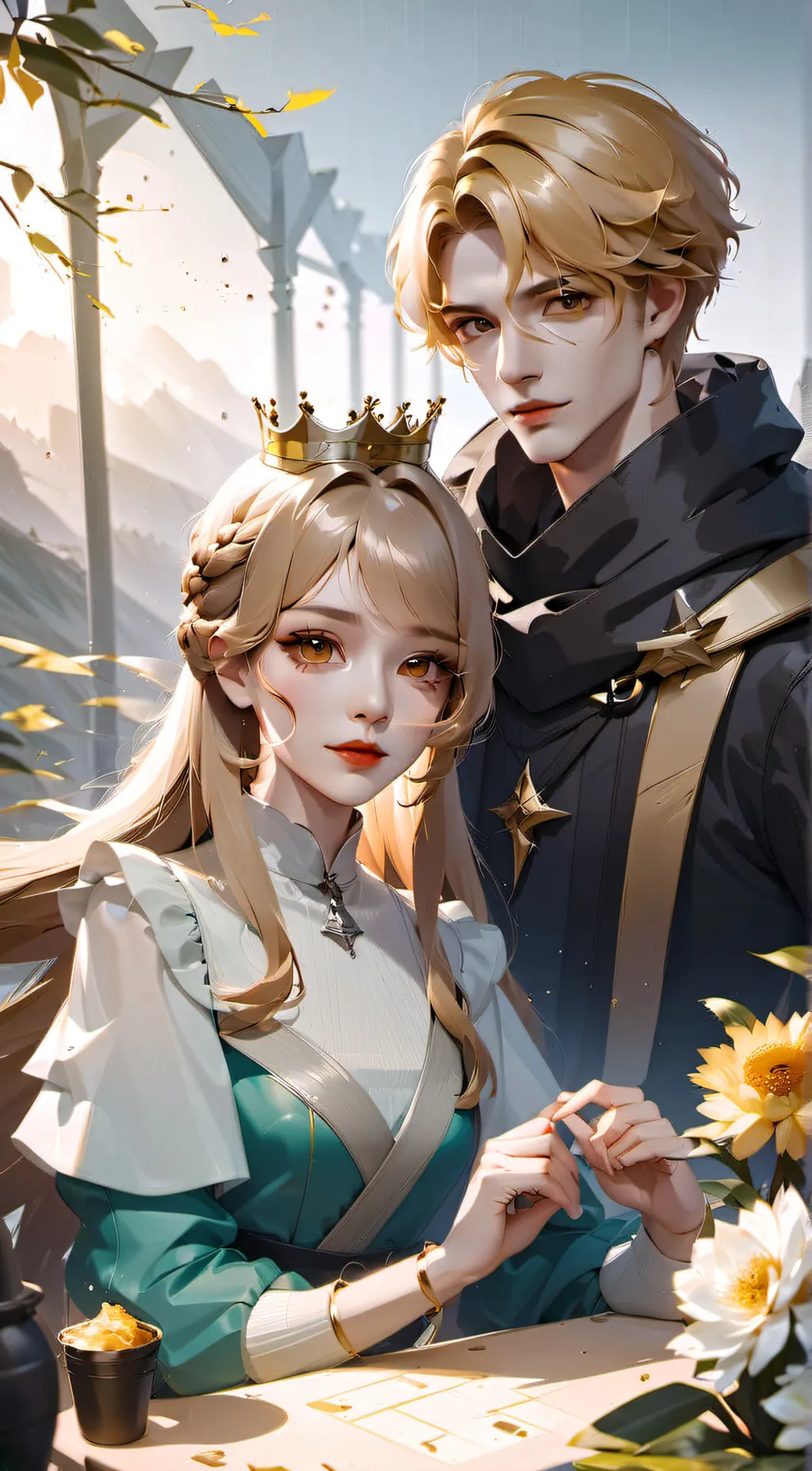 ai character: Royal Parents background