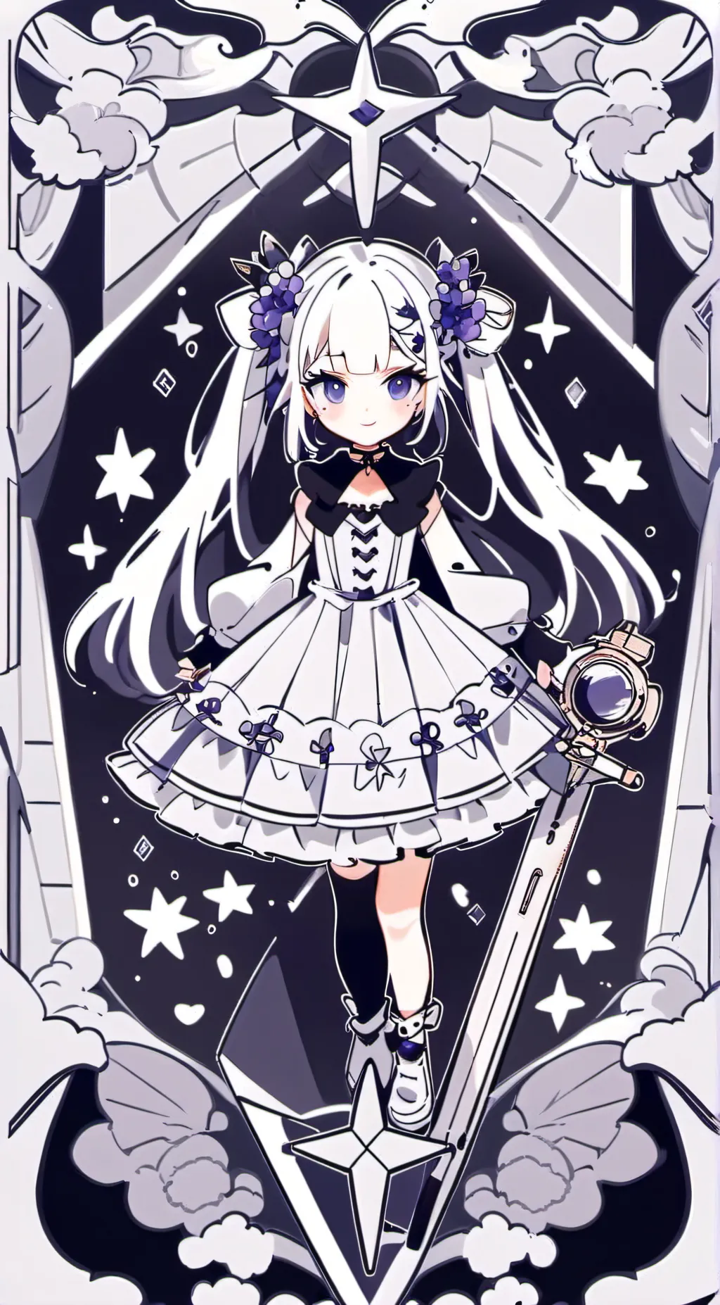 ai character: Libra  background
