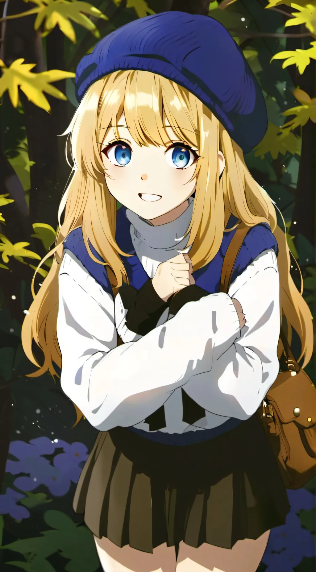 ai character: Amber background