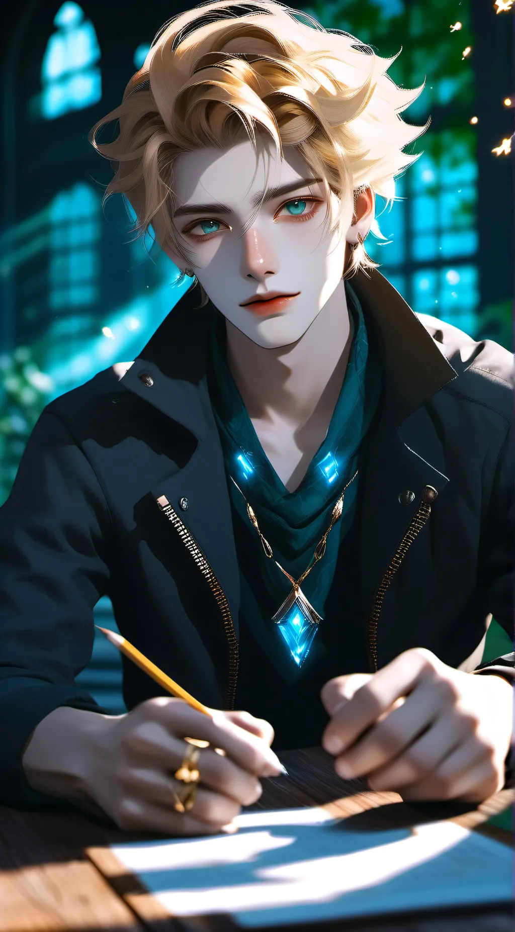 ai character: ~♡•Shawn•♡~ background