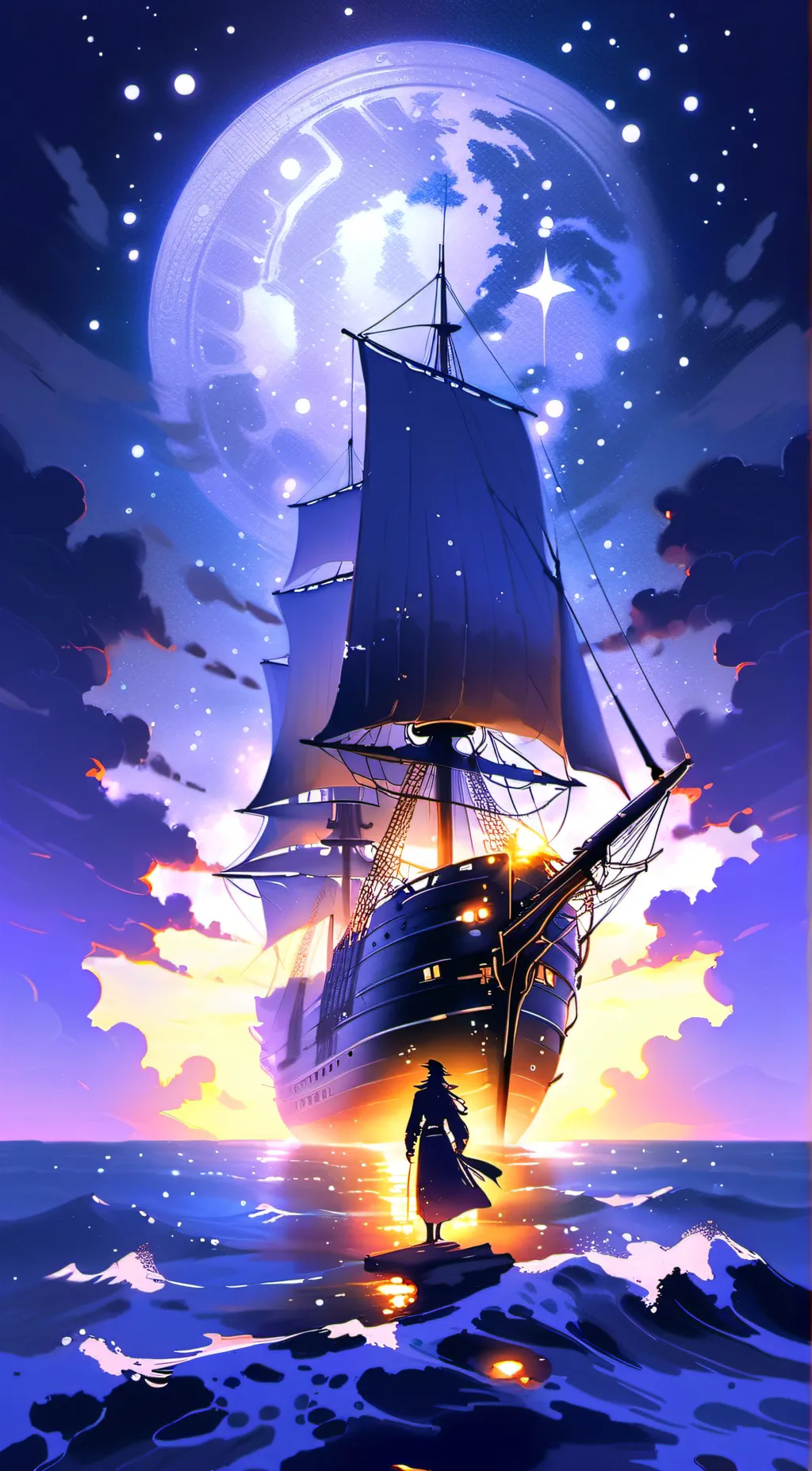 ai character: The night watchers background