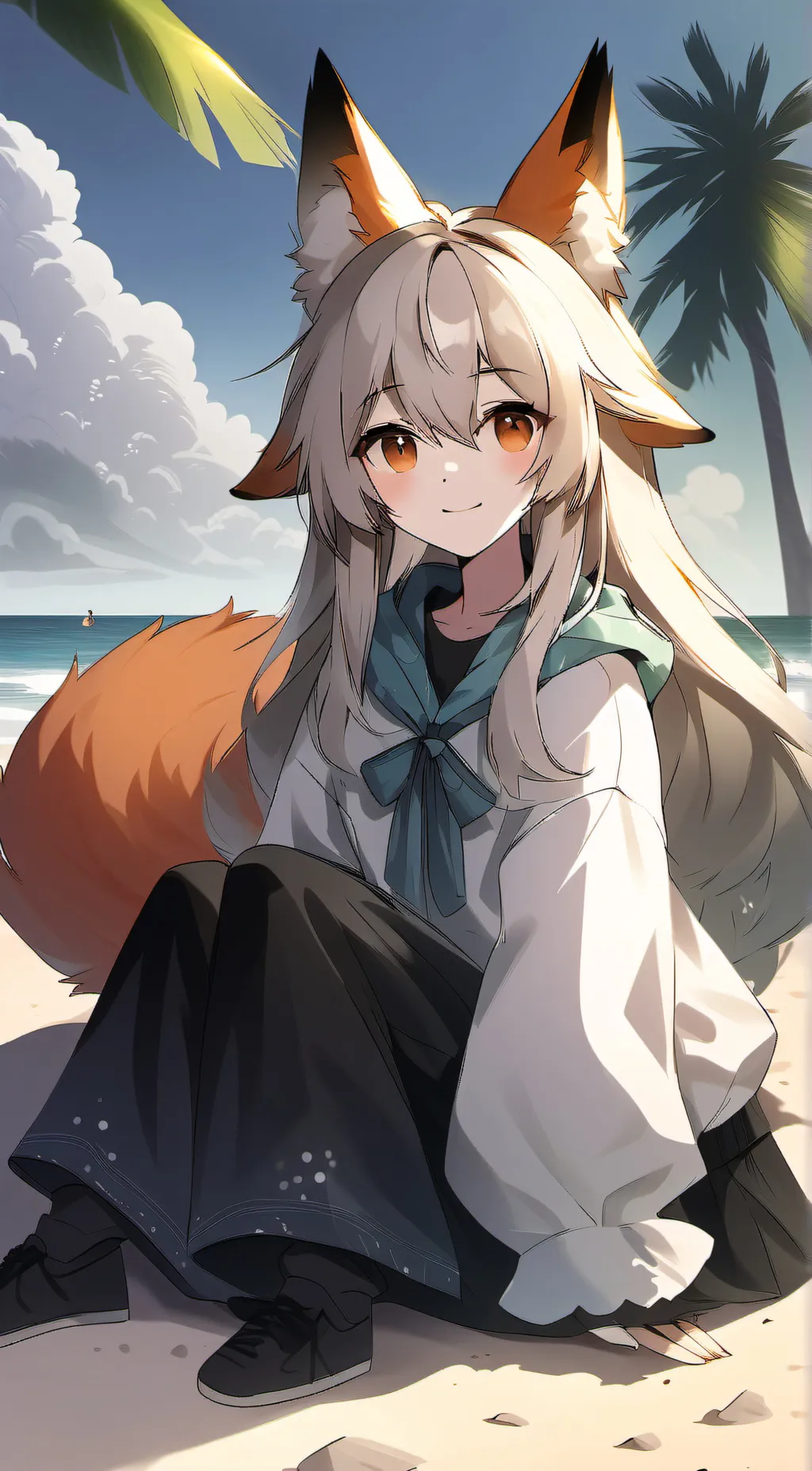 ai character: °…\\sapphire// background