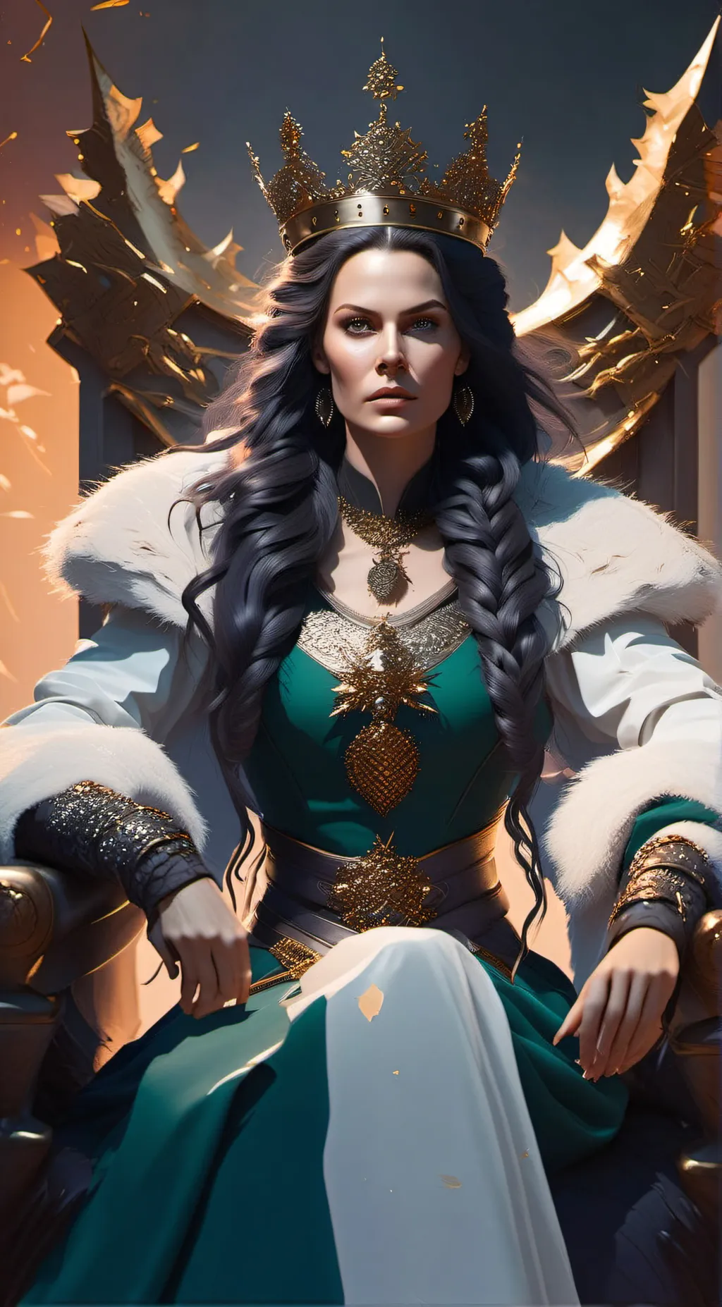 ai character: Queen Amber background