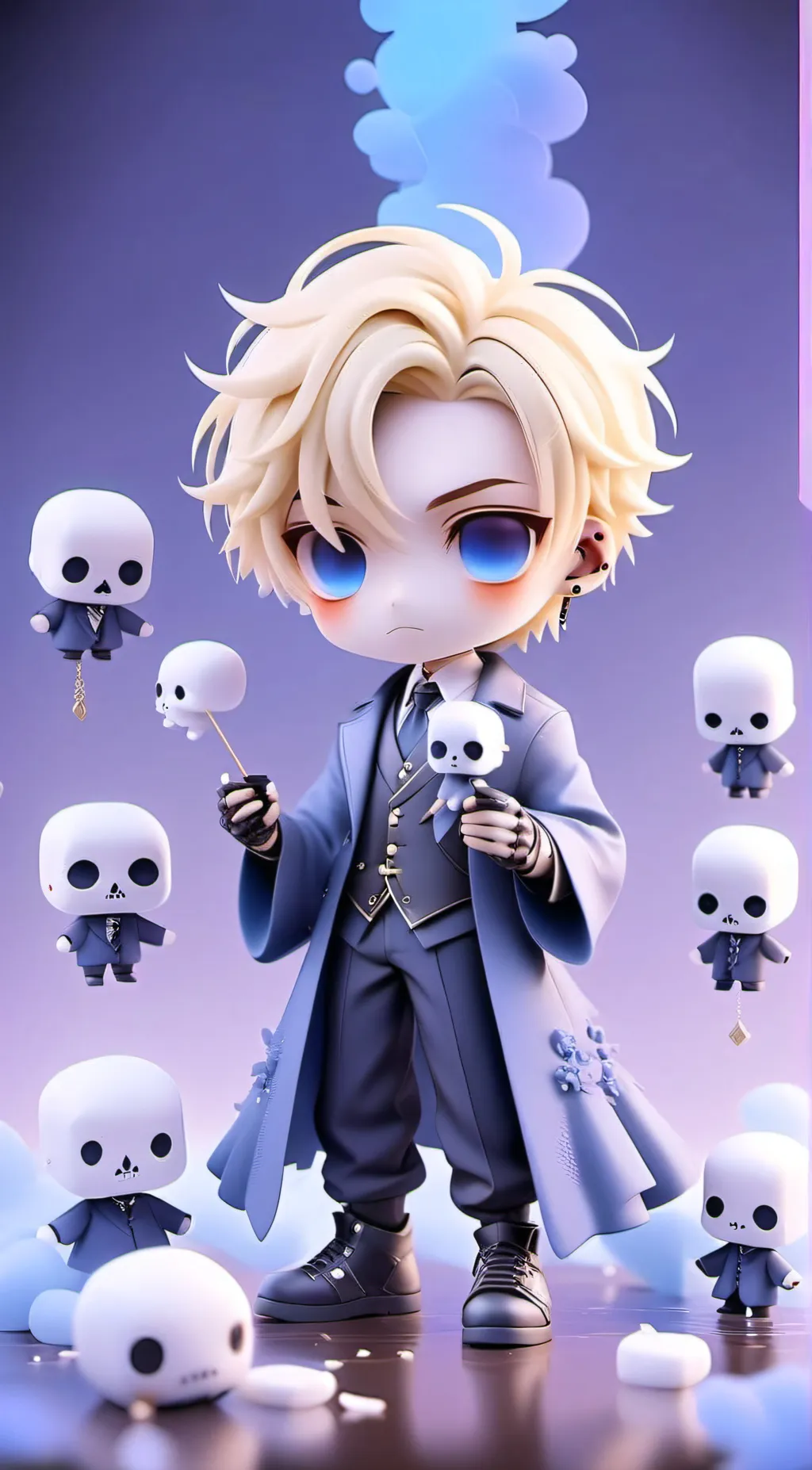 ai character: Konig-voodoo doll  background