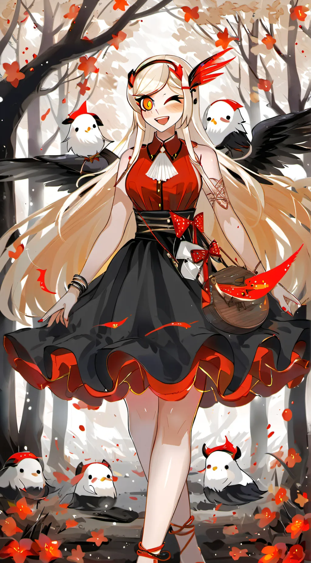 ai character: CharlieMorningstar background