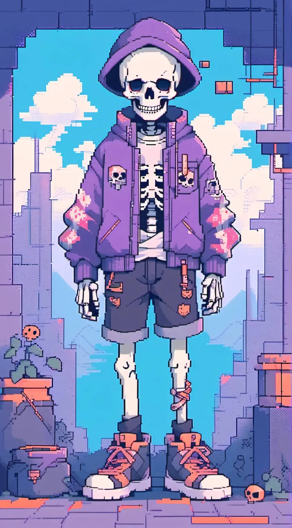 ai character: epic sans background