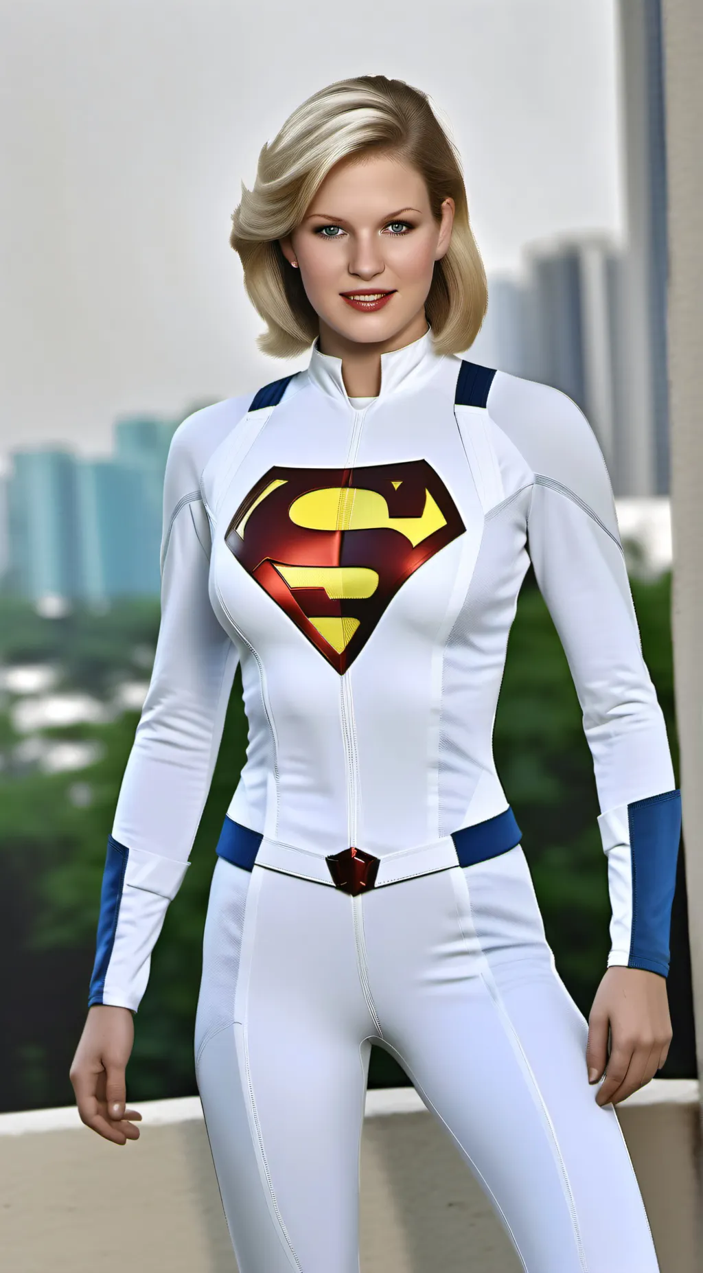 ai character: Nicole is Supergir background
