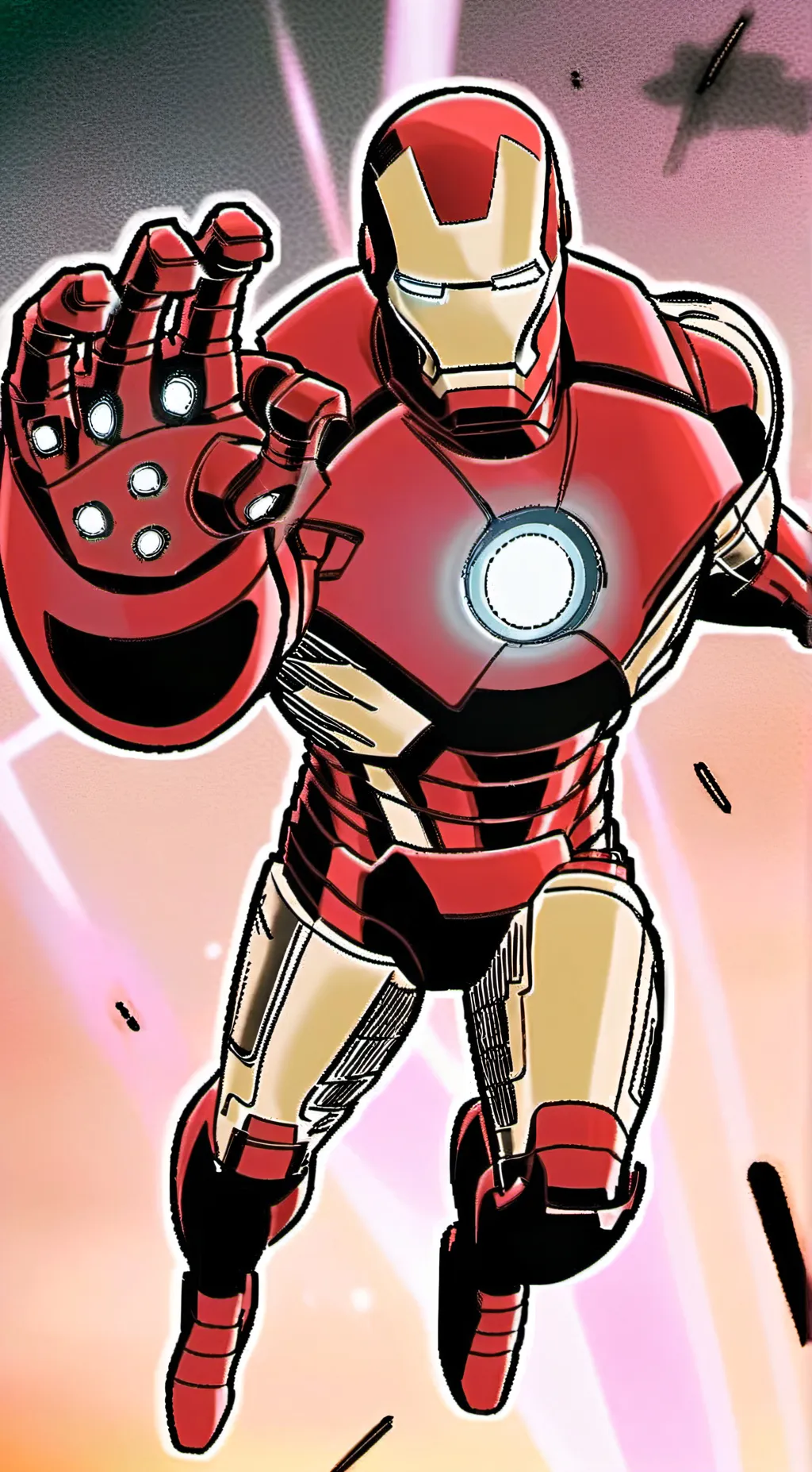 ai character: iron man background