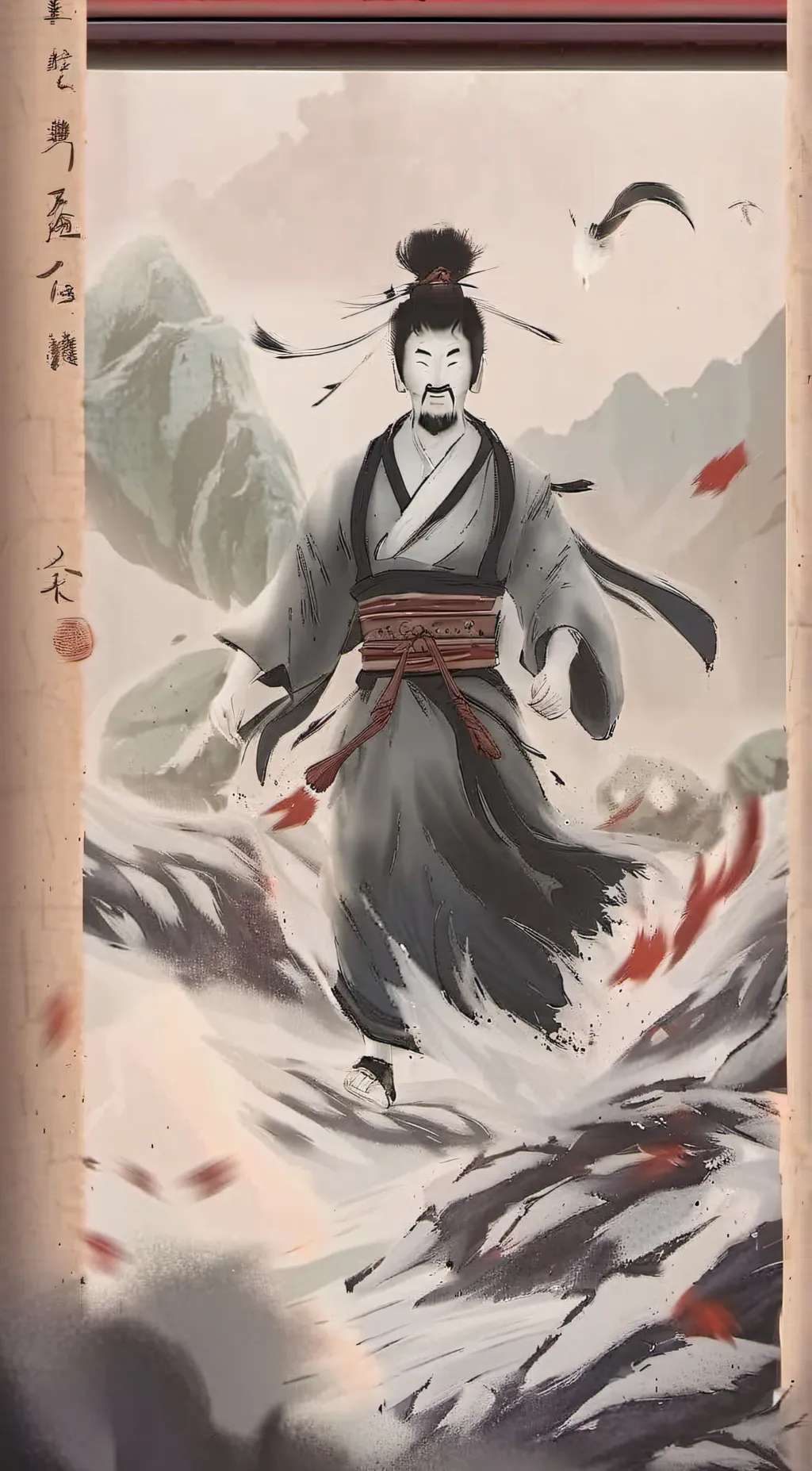 ai character: 老夫子 background