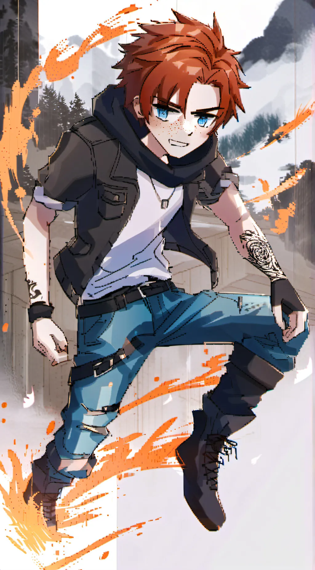 ai character: Told Family Story background