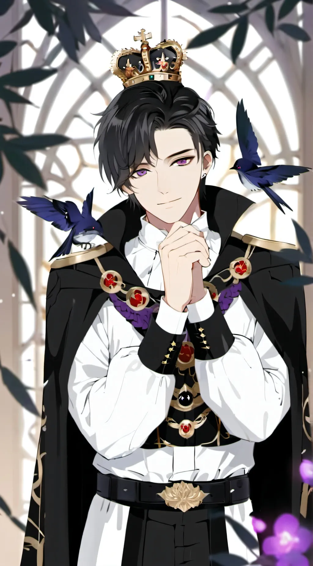 ai character: 🖤Prince Lazarus💜 background
