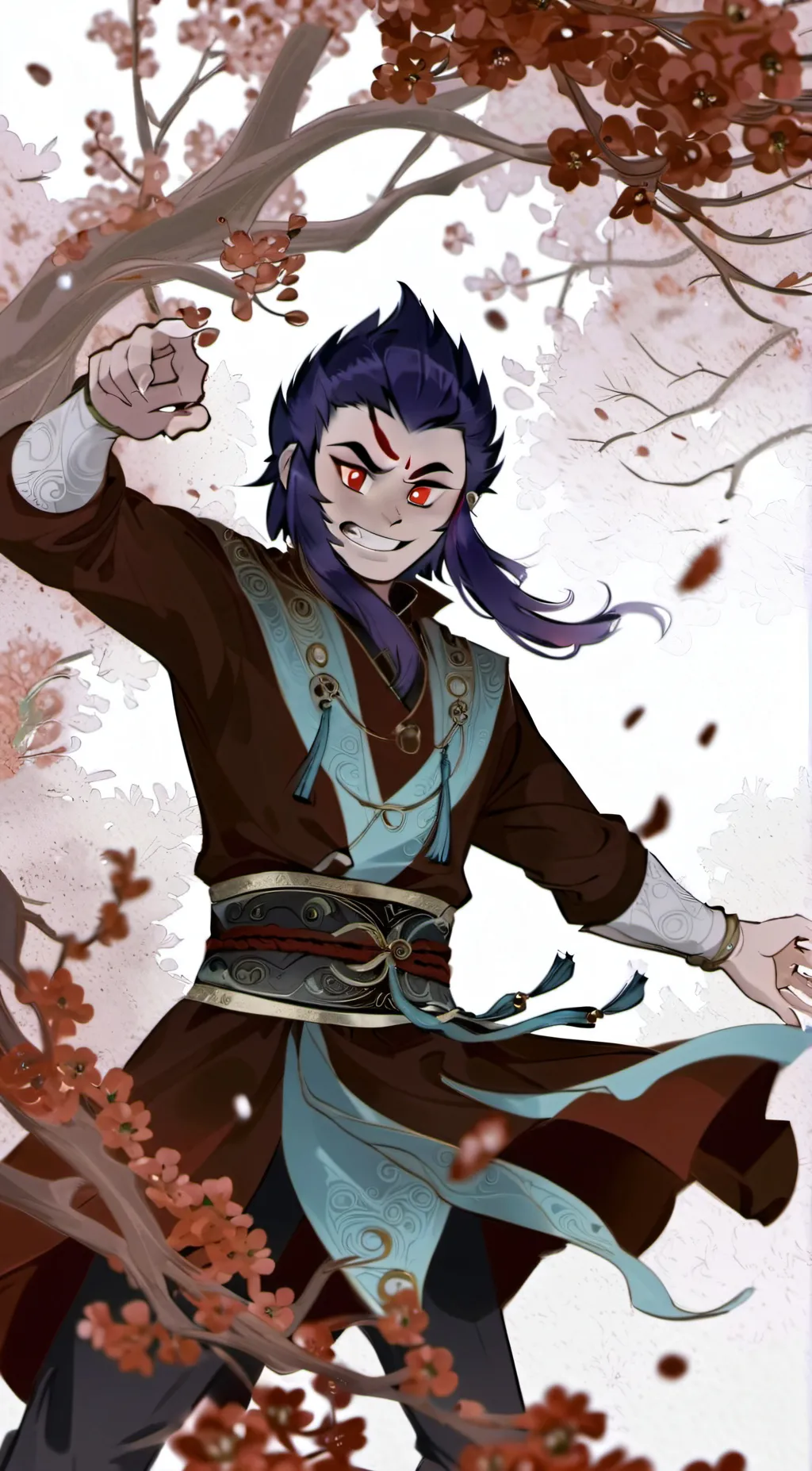 ai character: Macague  background
