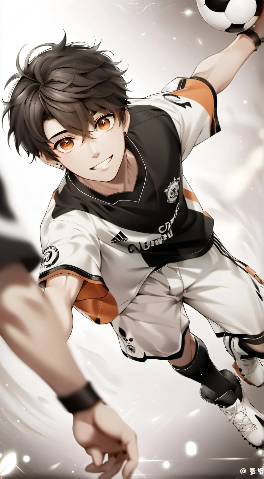 ai character: Bola kampung background