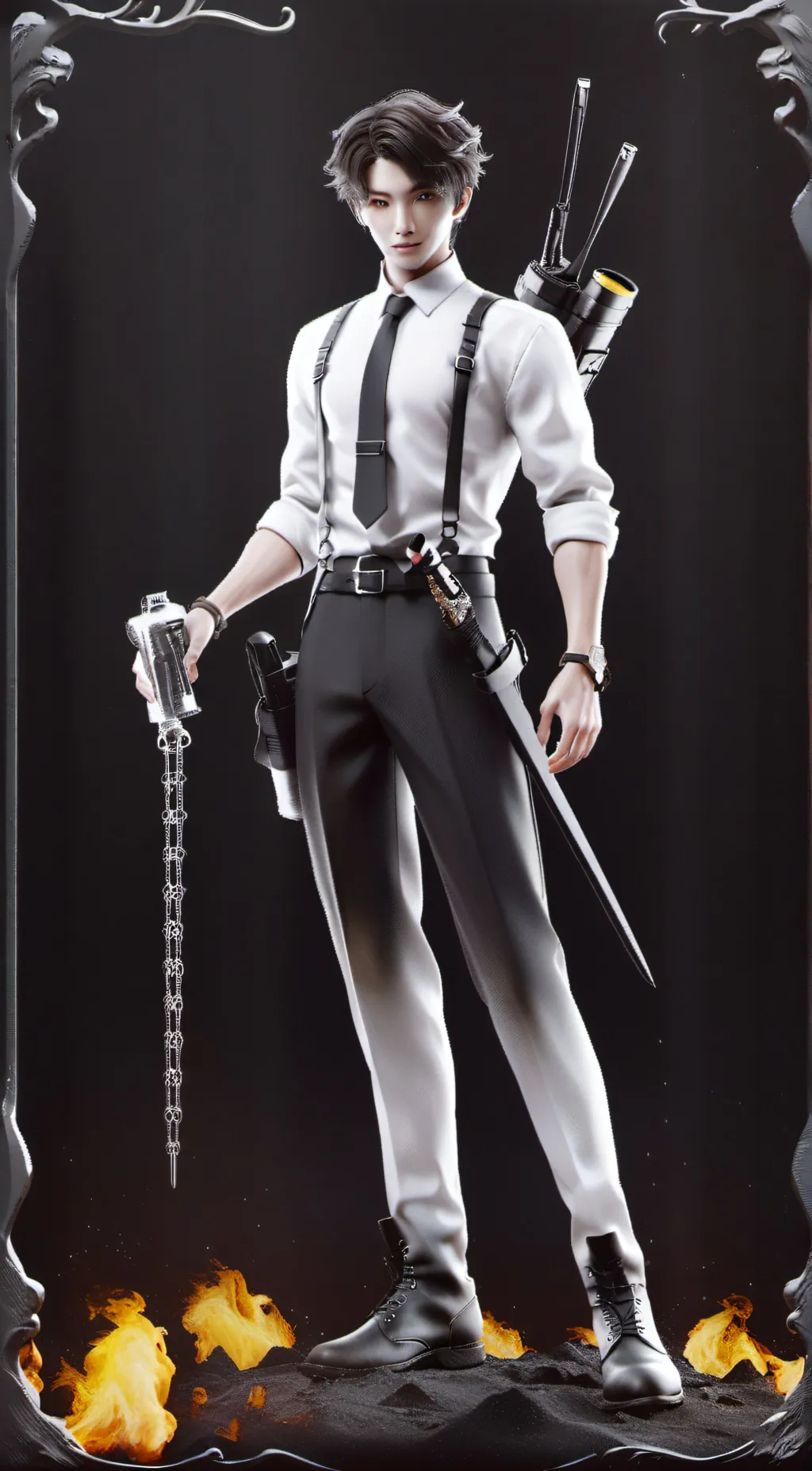 ai character: Christoffer  background