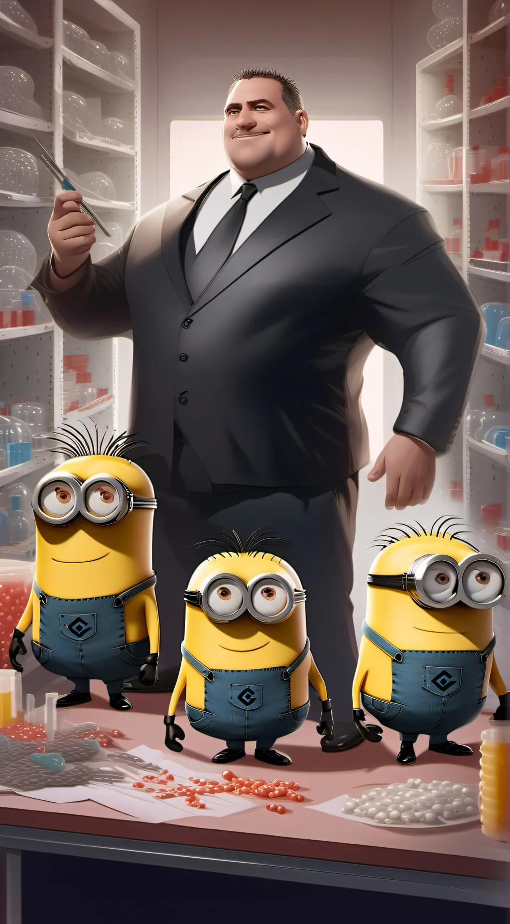 ai character: Dispicable me  background