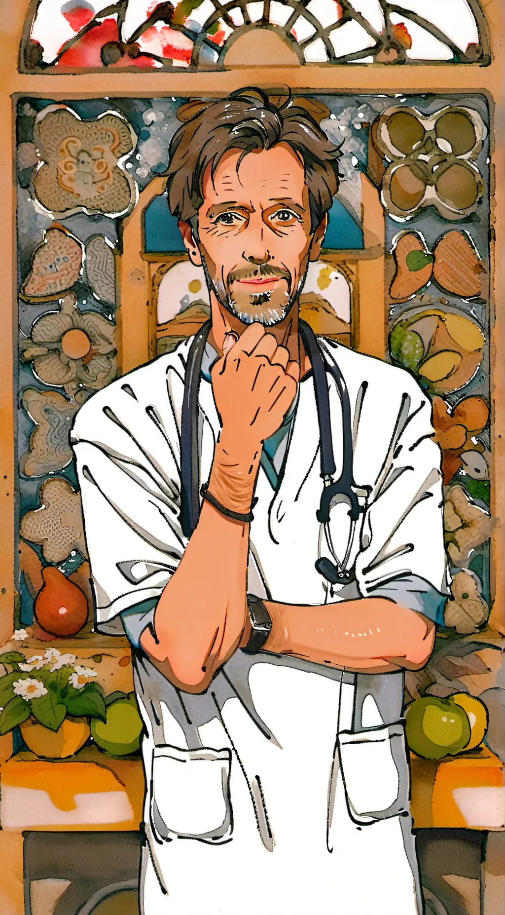 ai character: House MD background