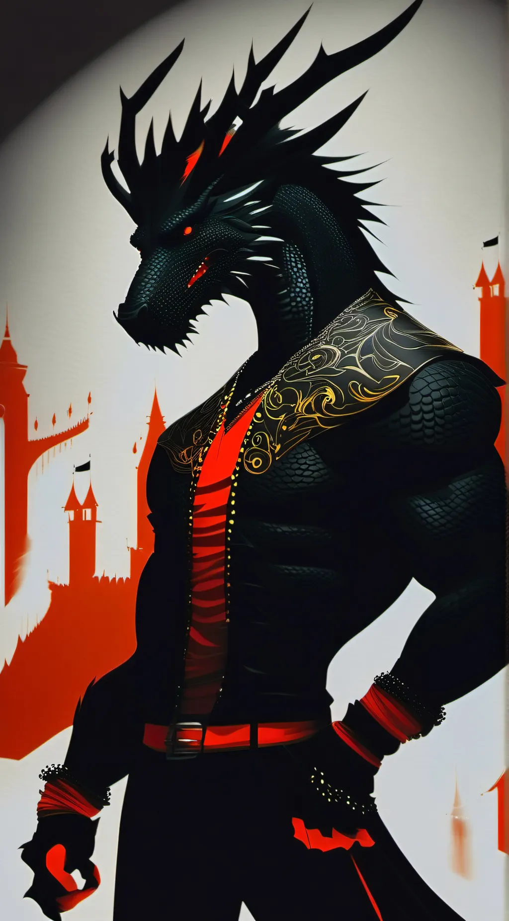 ai character: Alex/dragon  background