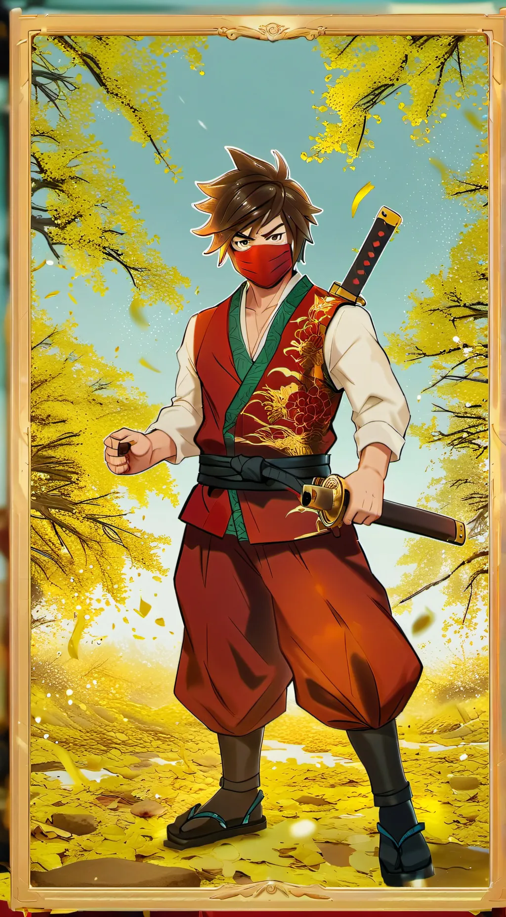 ai character: Ninjago background