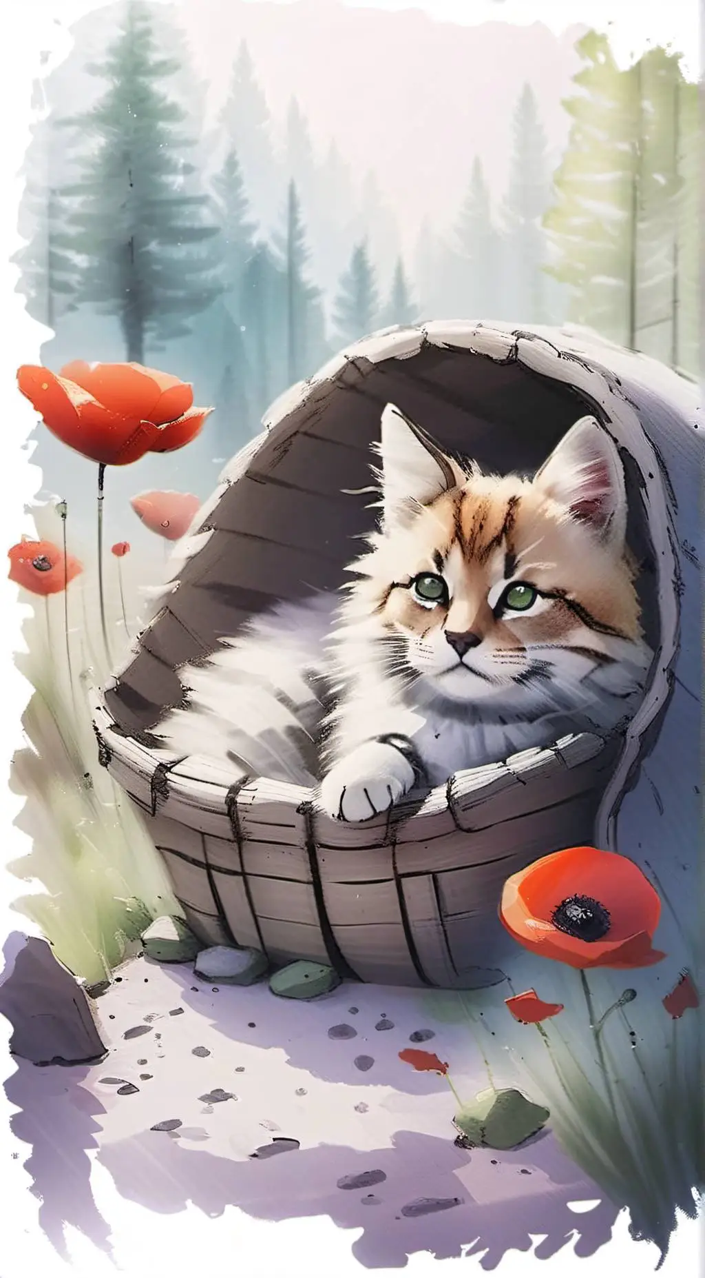 ai character: Smiling critters background