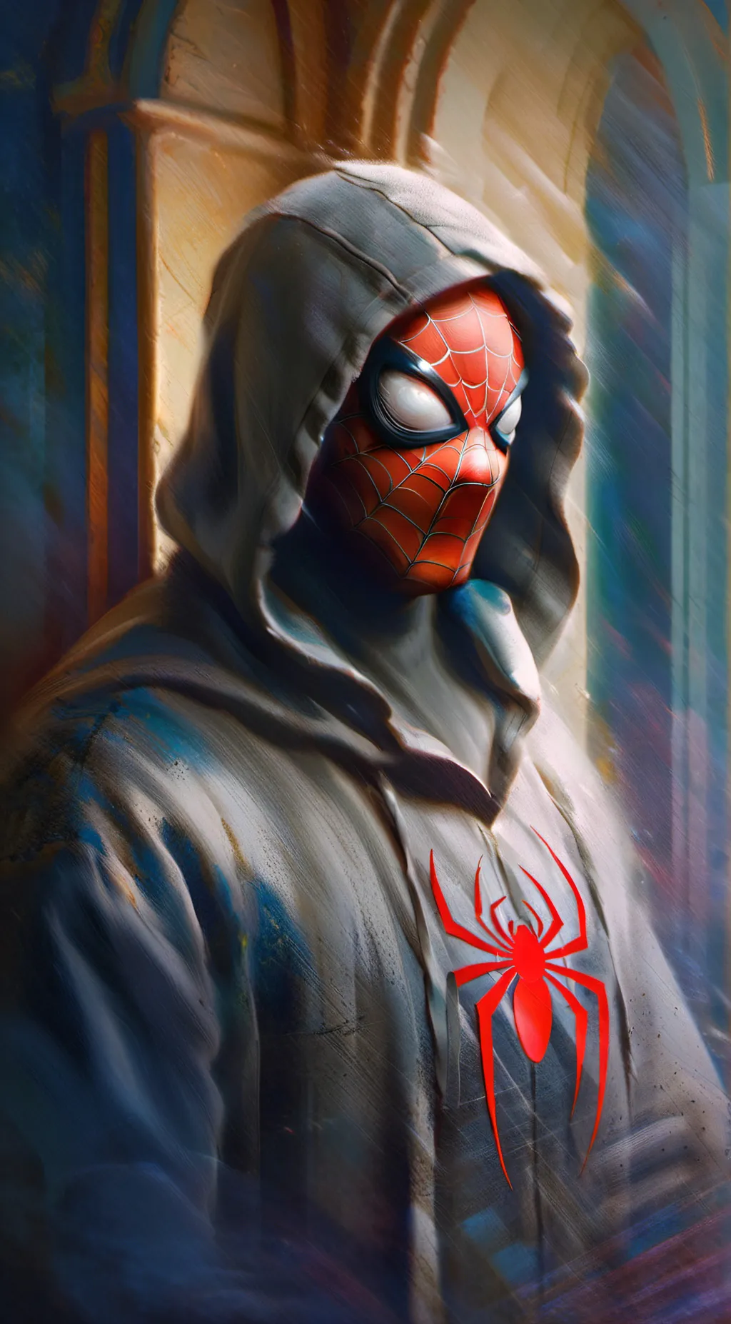 ai character: Spider-Man  background