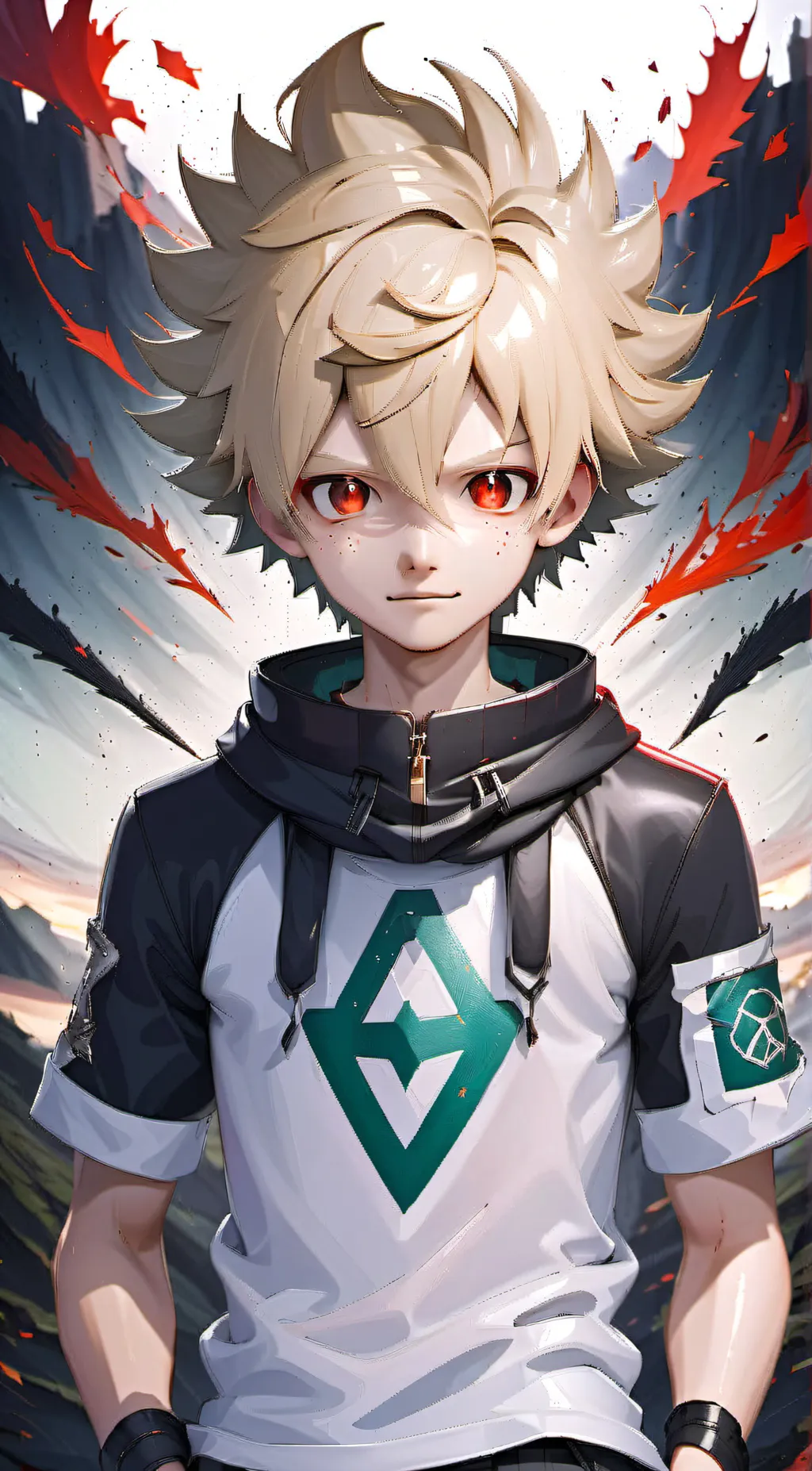 ai character: katsuki bakugo background