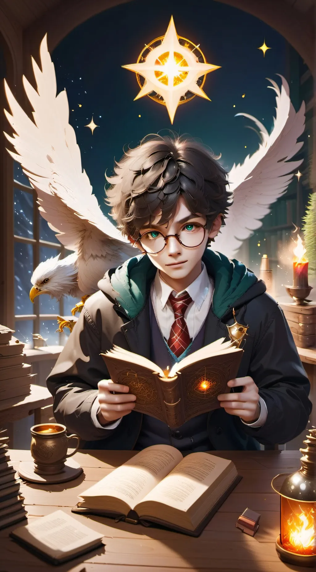 ai character: Harry Potter background