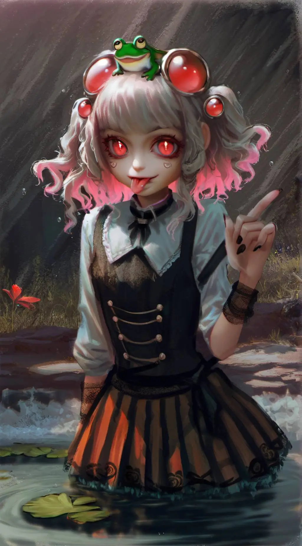 ai character: Croaksia background