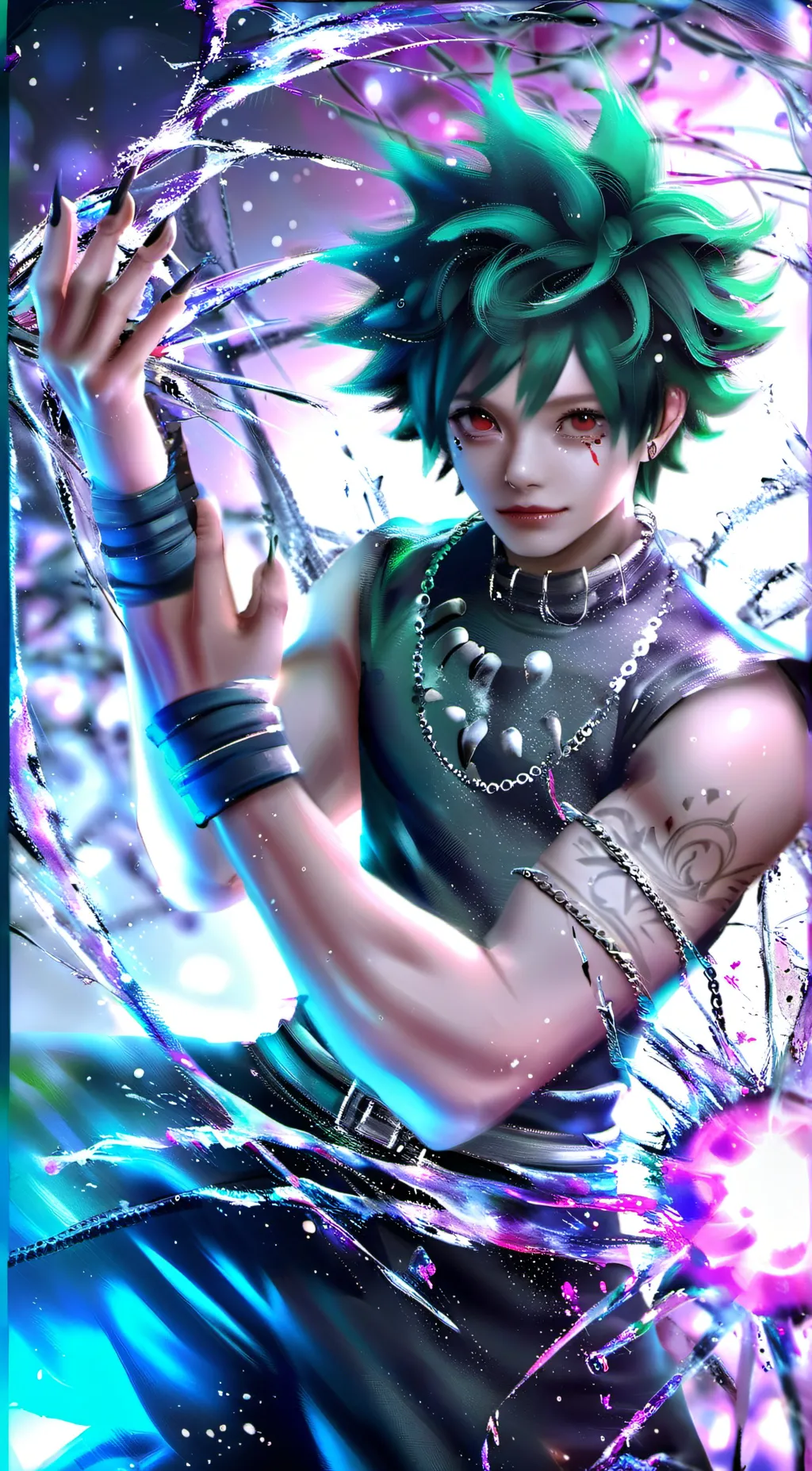 ai character: villain deku  background