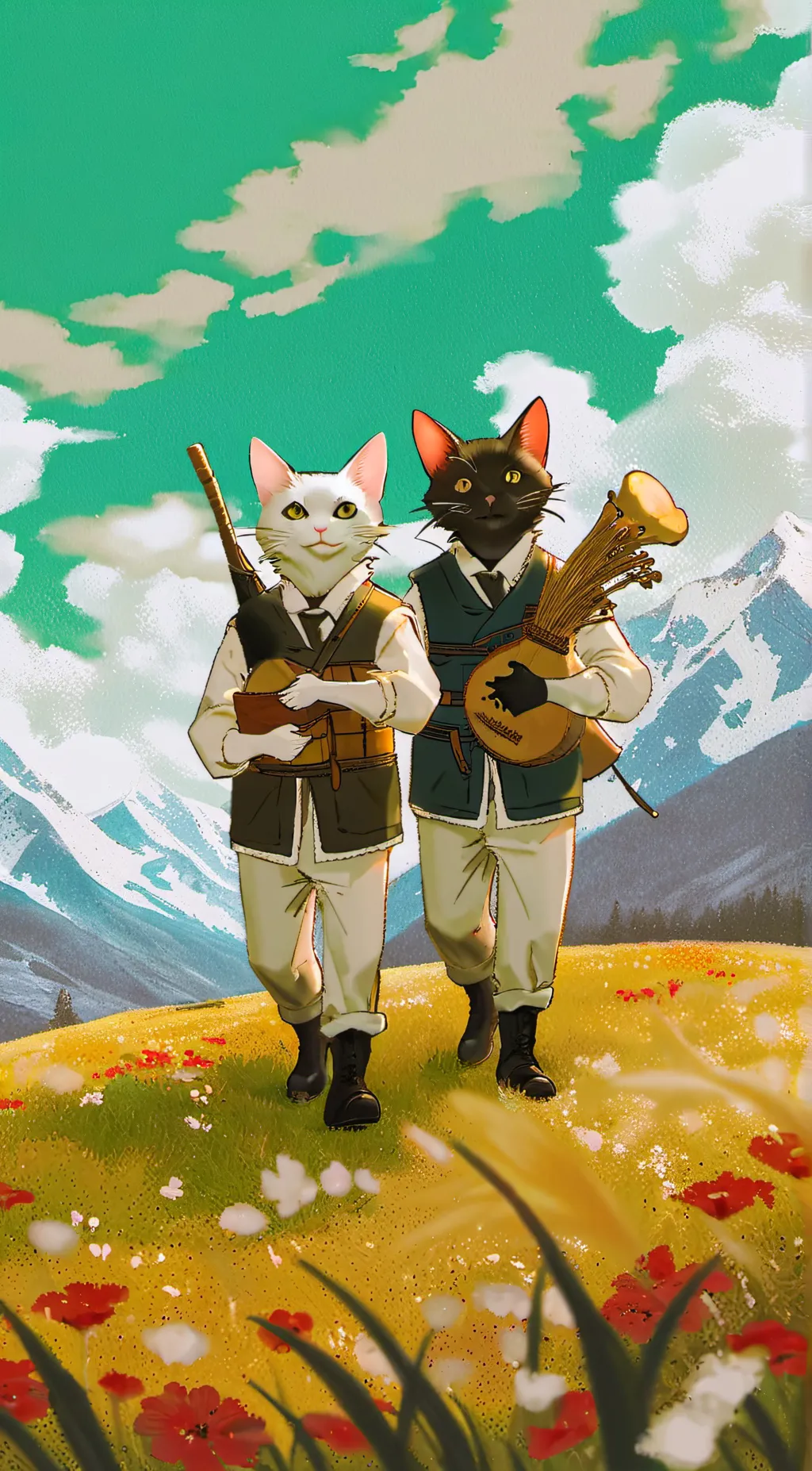 ai character: popcat background
