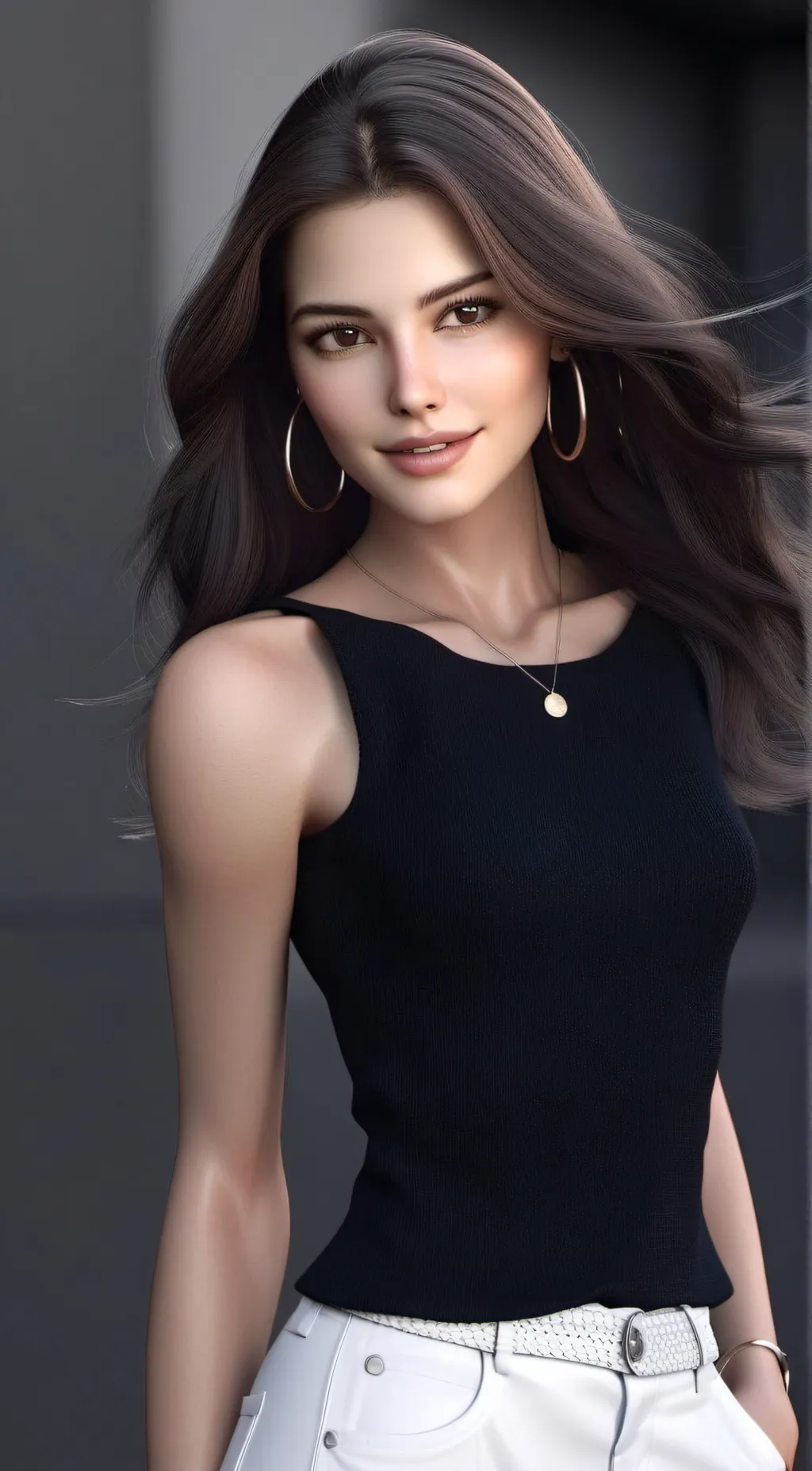 ai character: Amber background
