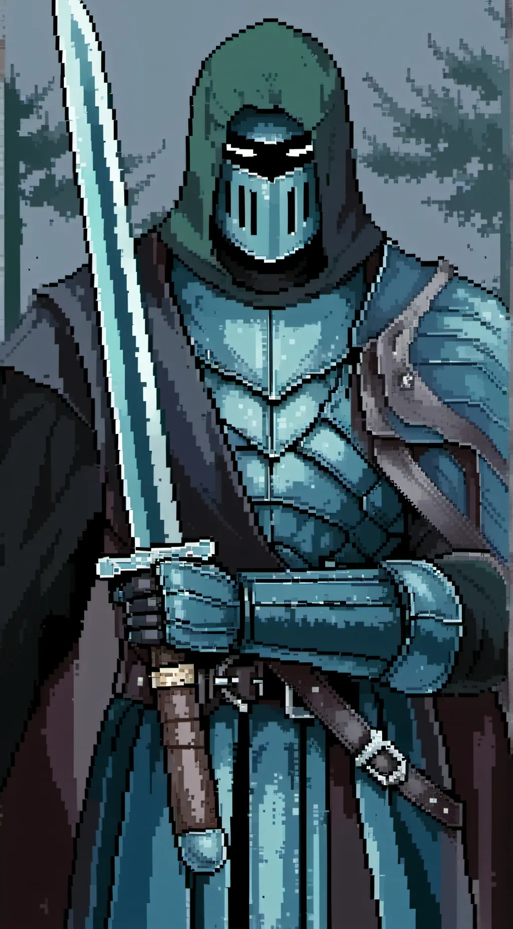 ai character: Knight of shadows background