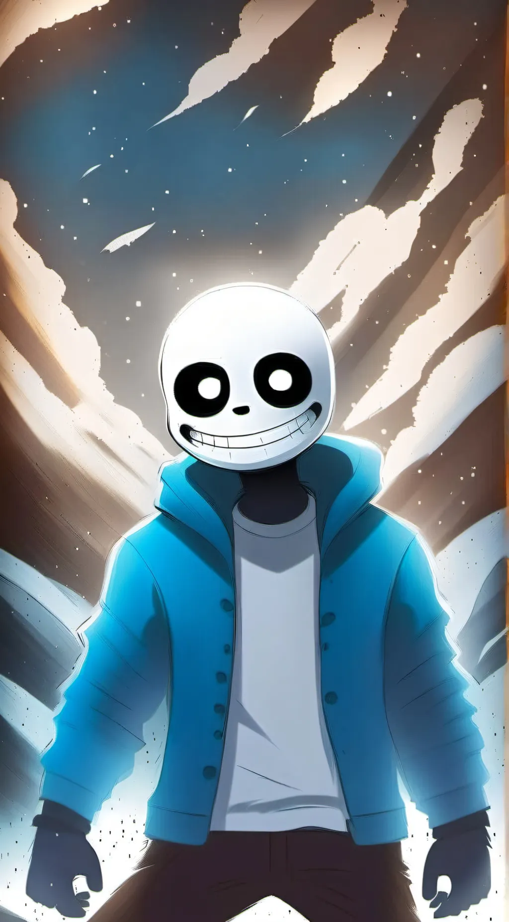 ai character: sans. [undertale] background